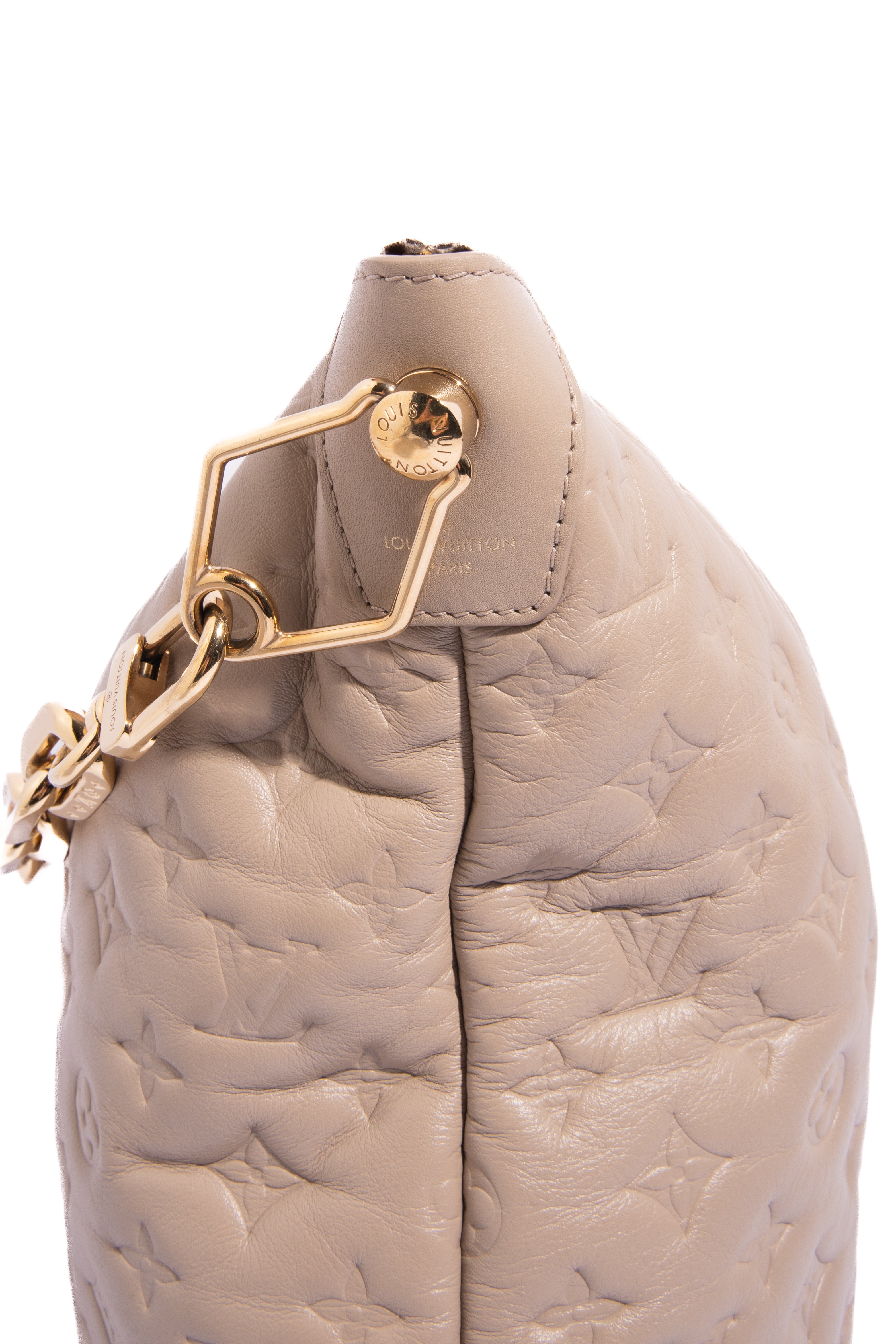 LOUIS VUITTON Coussin Taupe MM Hobo