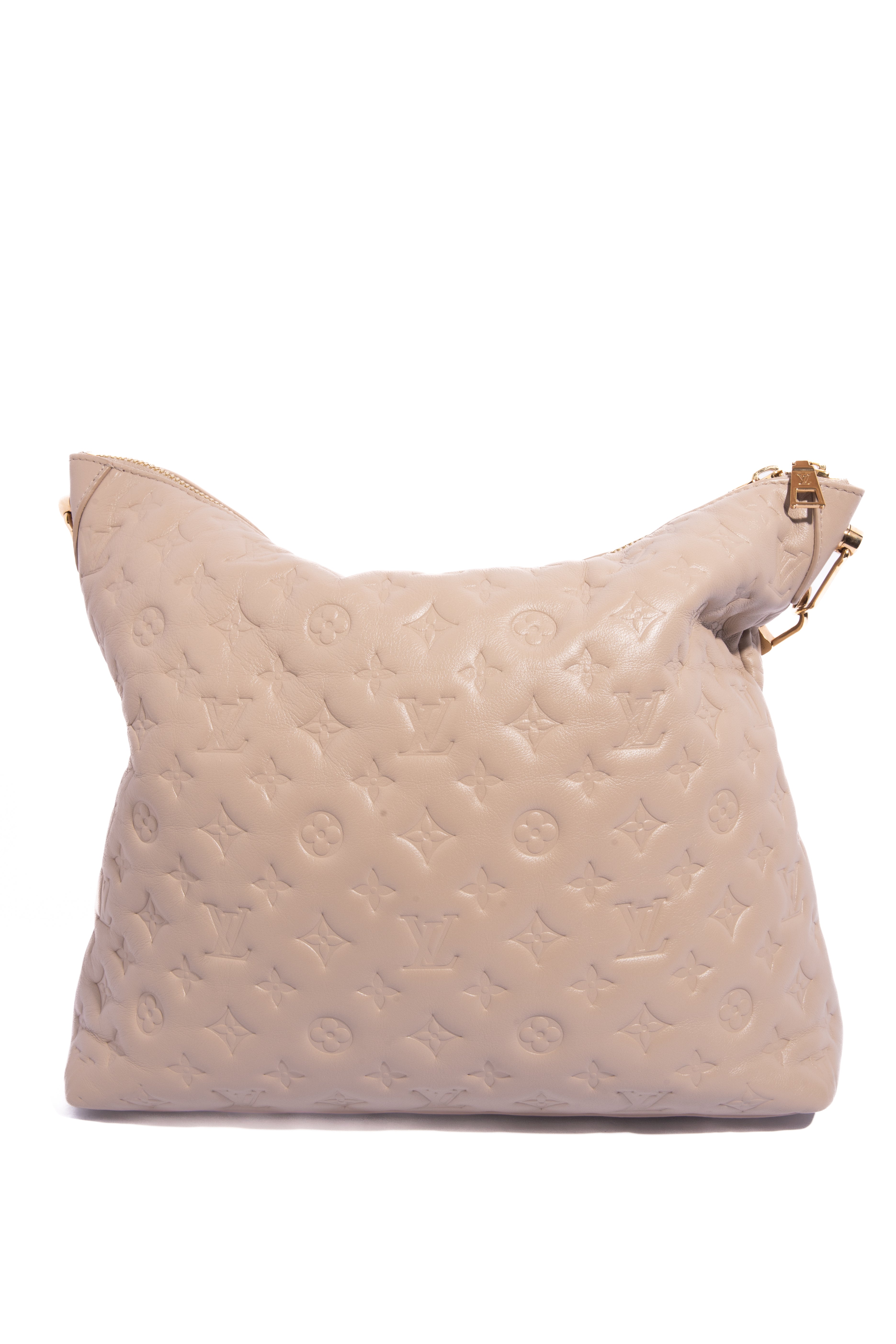 LOUIS VUITTON Coussin Taupe MM Hobo