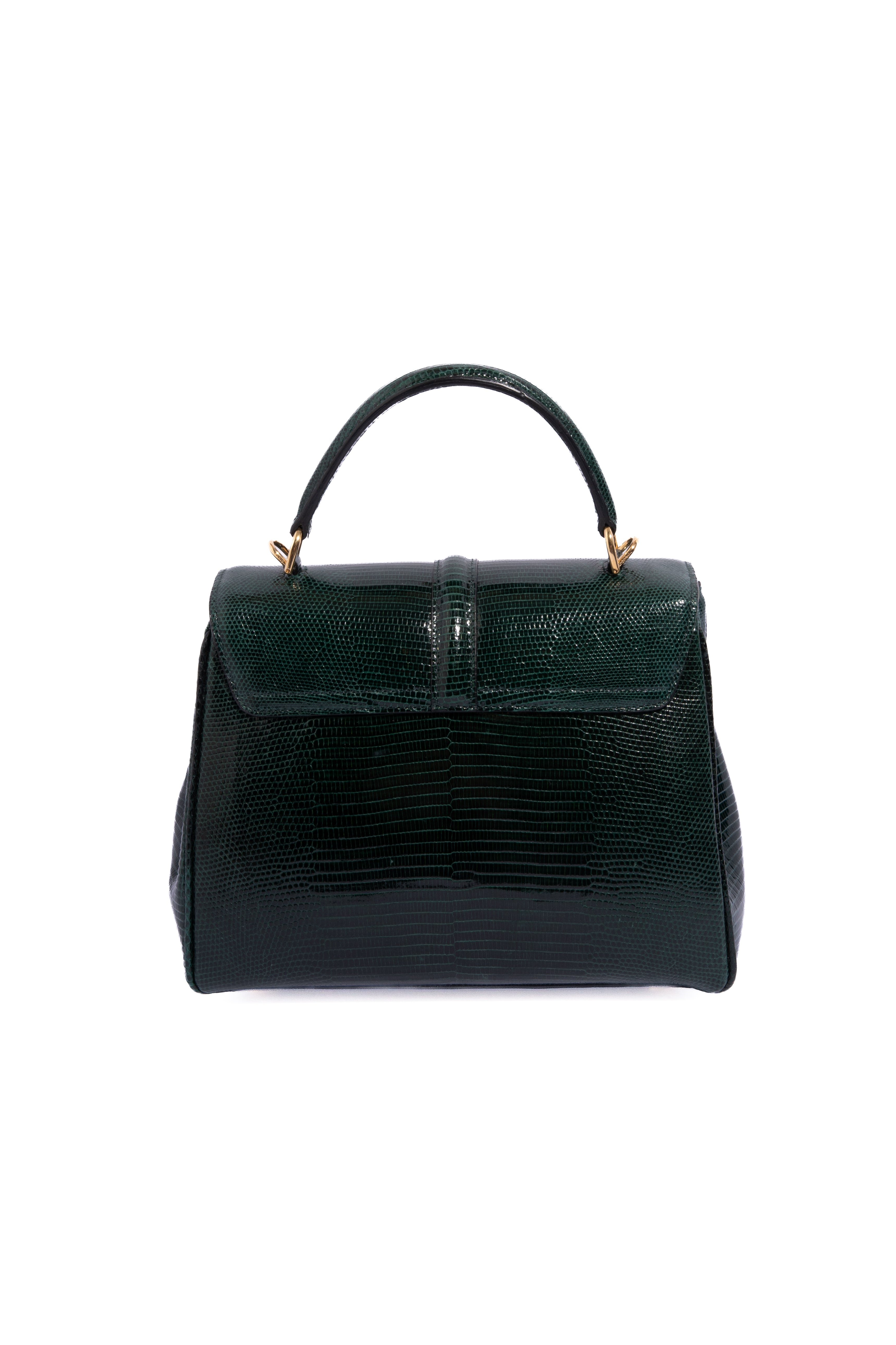 CELINE 2019 Green Lizard 16 Bag Small