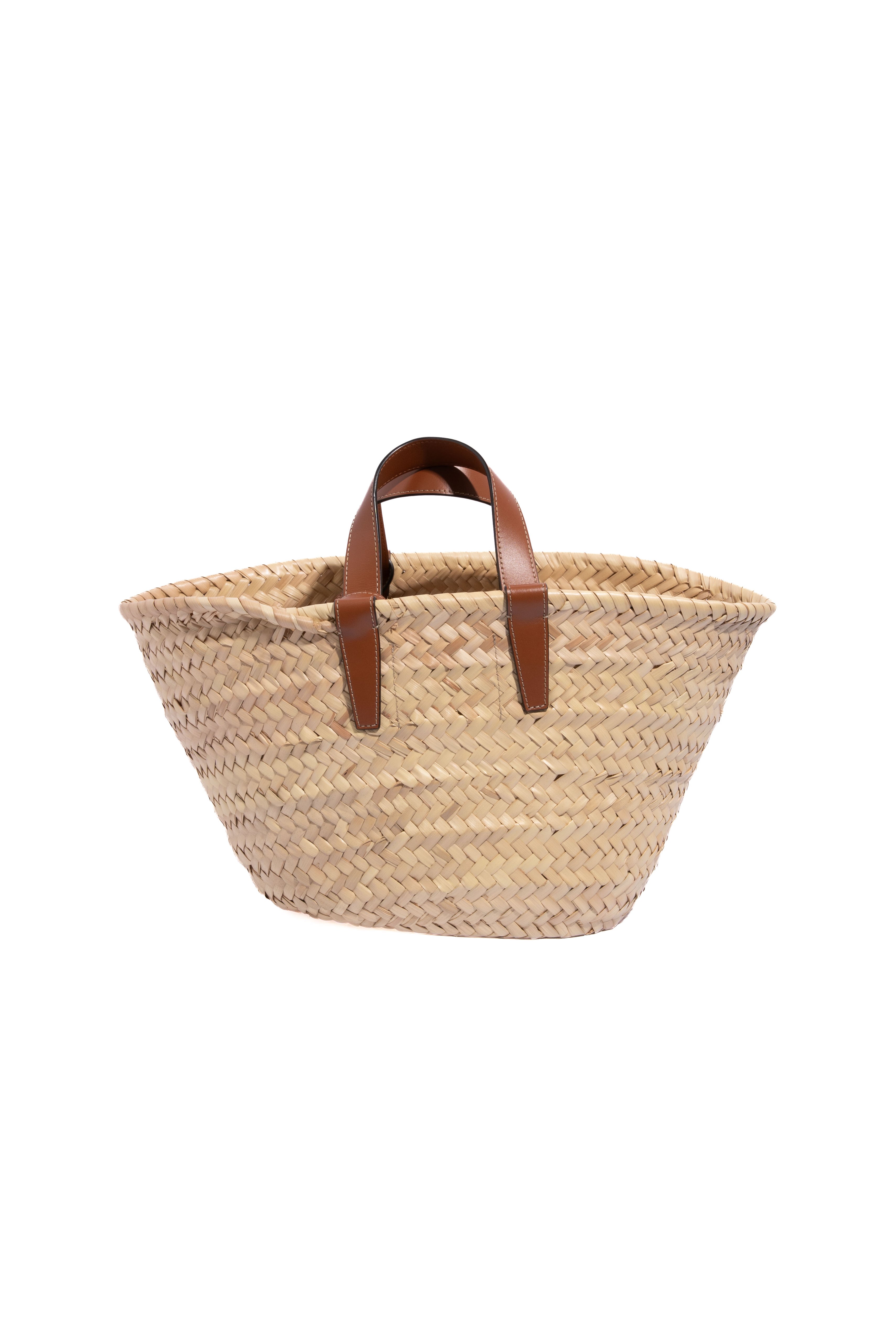 CELINE Palm Leaf Calfskin Triomphe Teen Panier Bag