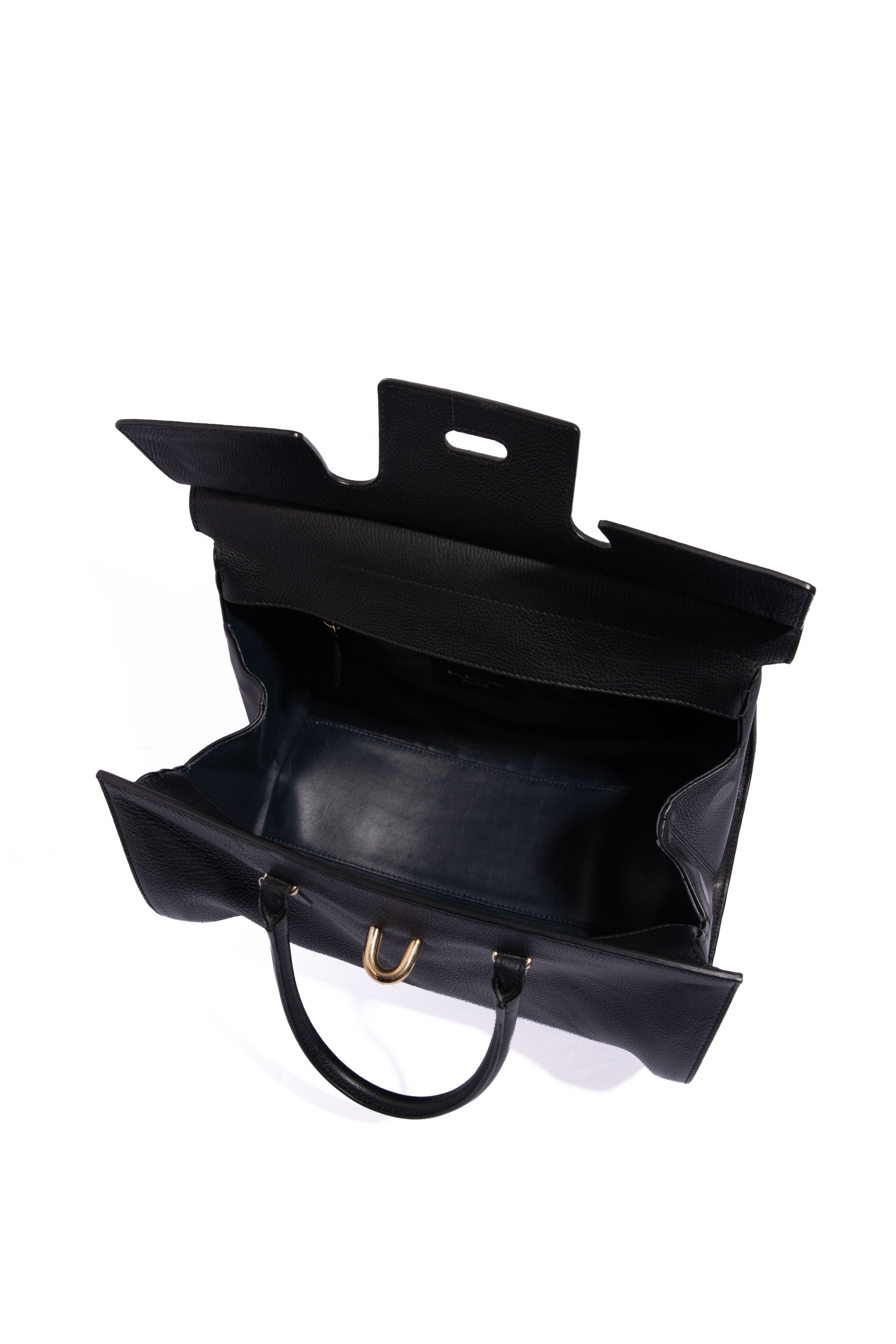 BALENCIAGA Black M Tube Round Tote