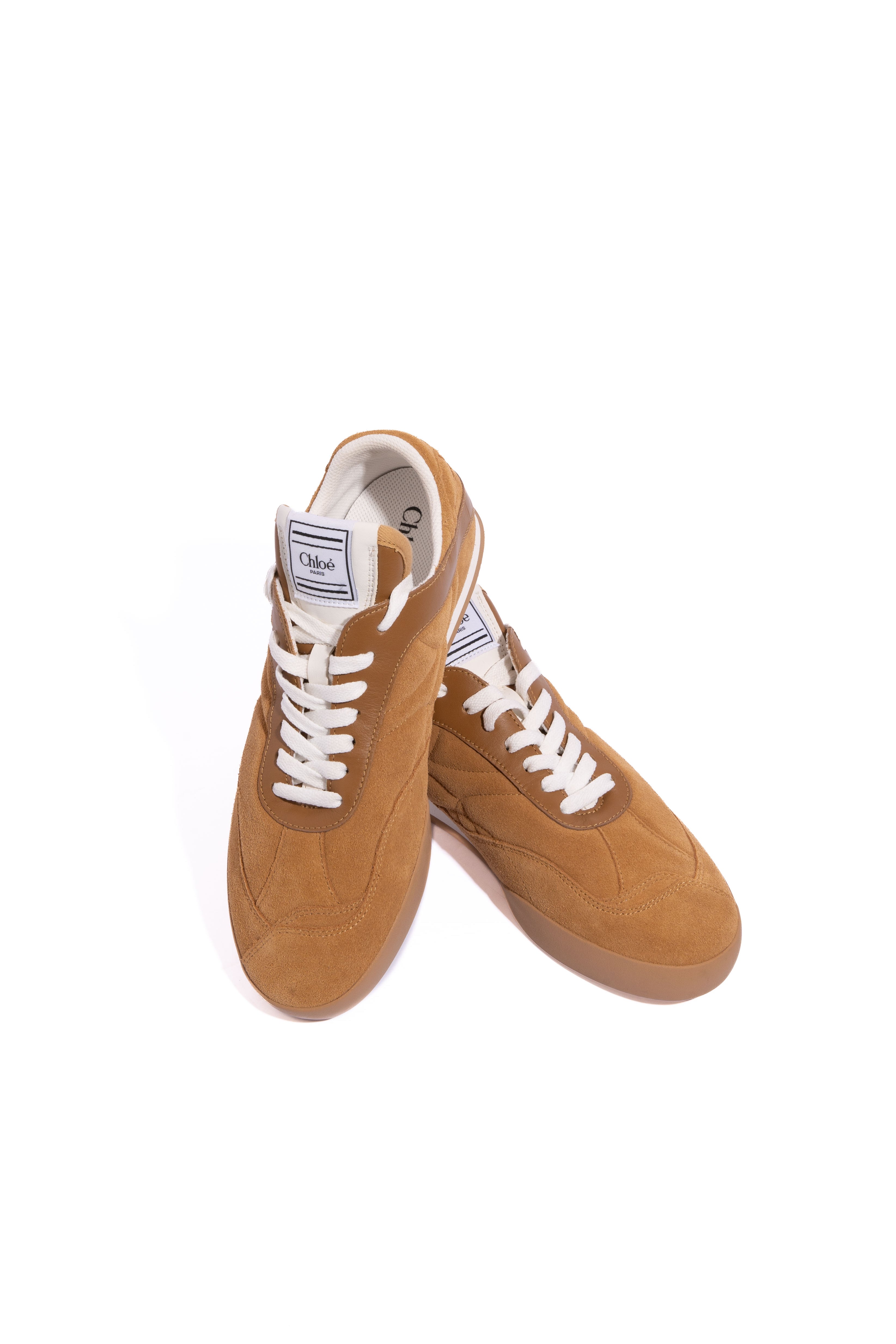 CHLOE Cinnamon Suede 'Kick' Sneaker | Sz 39