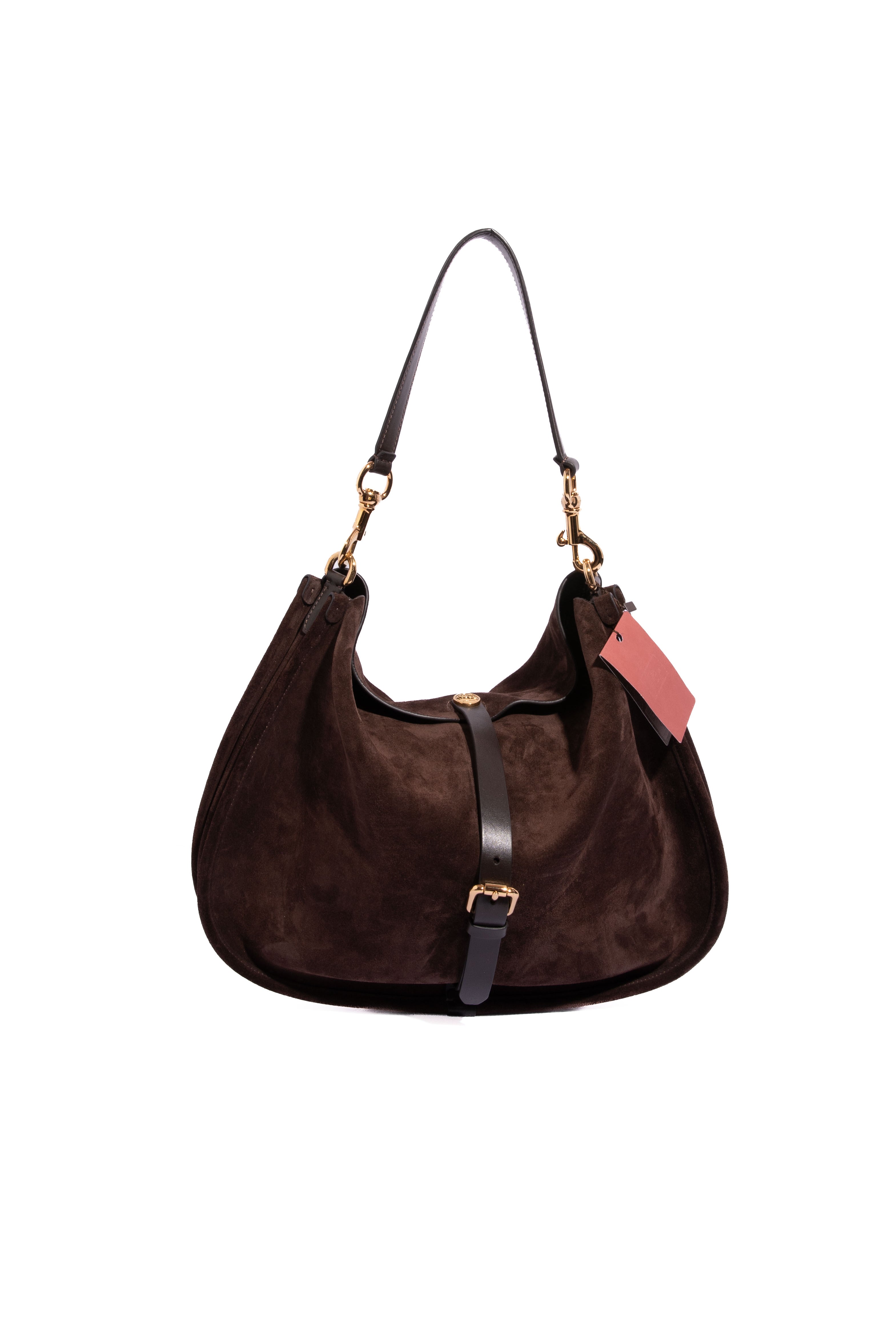 ETRO Brown Suede 'Pony XL' Crossbody Bag