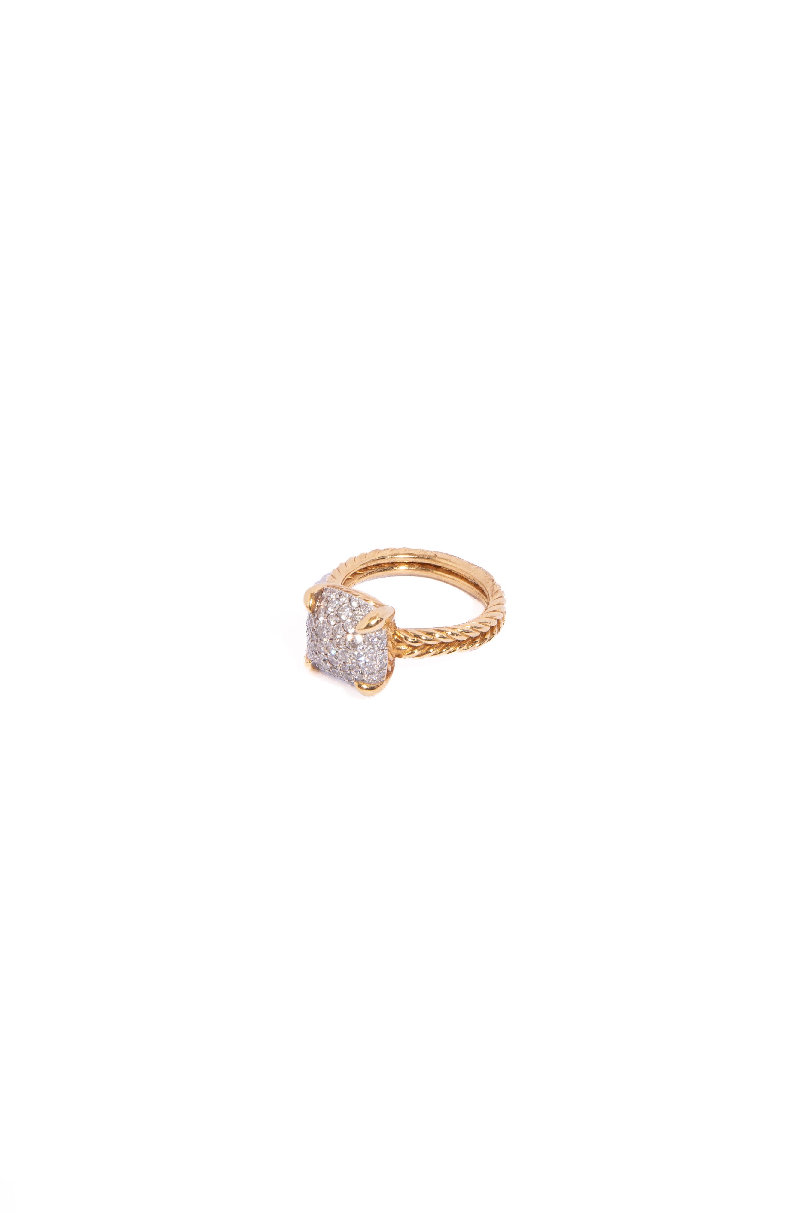 DAVID YURMAN 18K & Diamond Chatelaine Ring