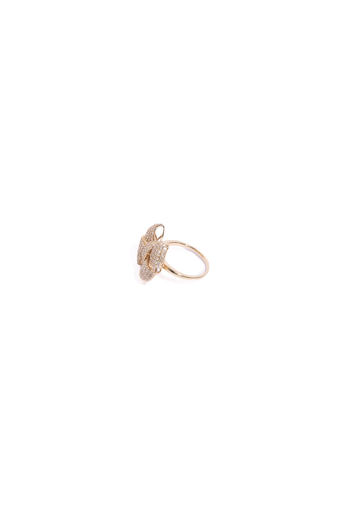 RACHEL LYNN X CORRI LYNN 14k Diamond Bow Ring | Sz. 7