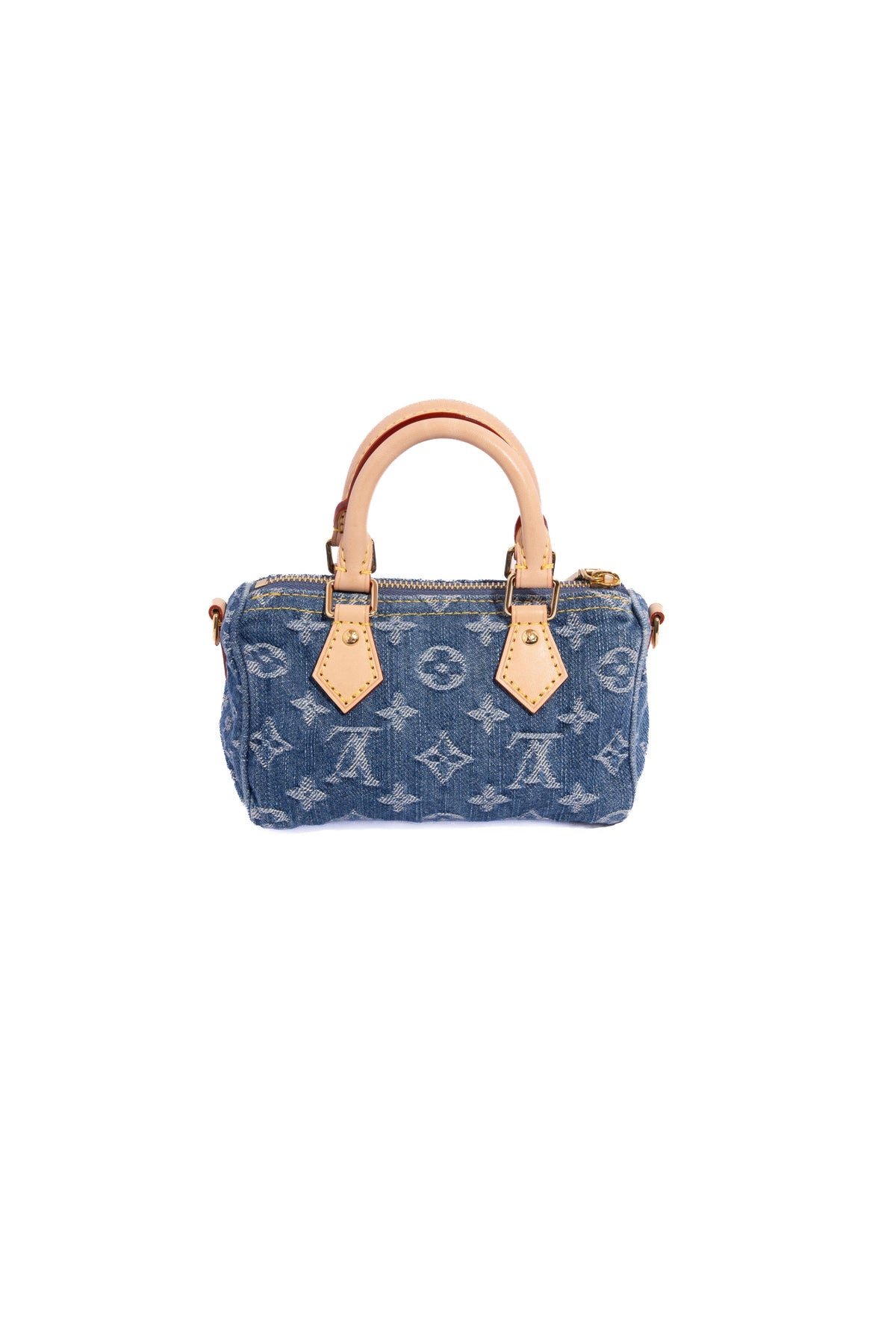 LOUIS VUITTON Denim Nano Speedy