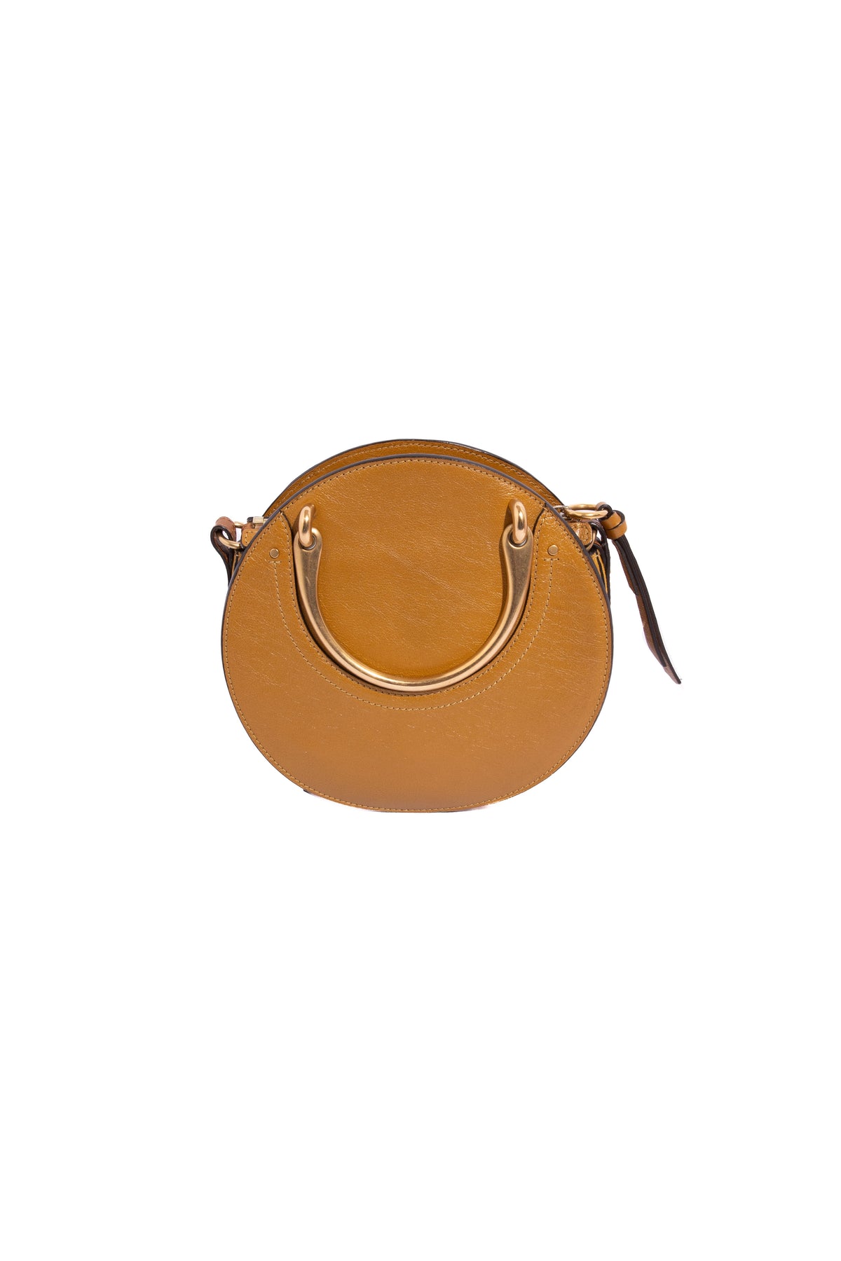 CHLOE Small Round 'Pixie' Gold Bracelet Handle Bag