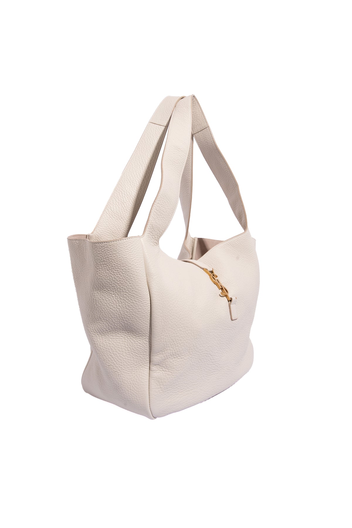 SAINT LAURENT Cream Large Bea Cabas Tote