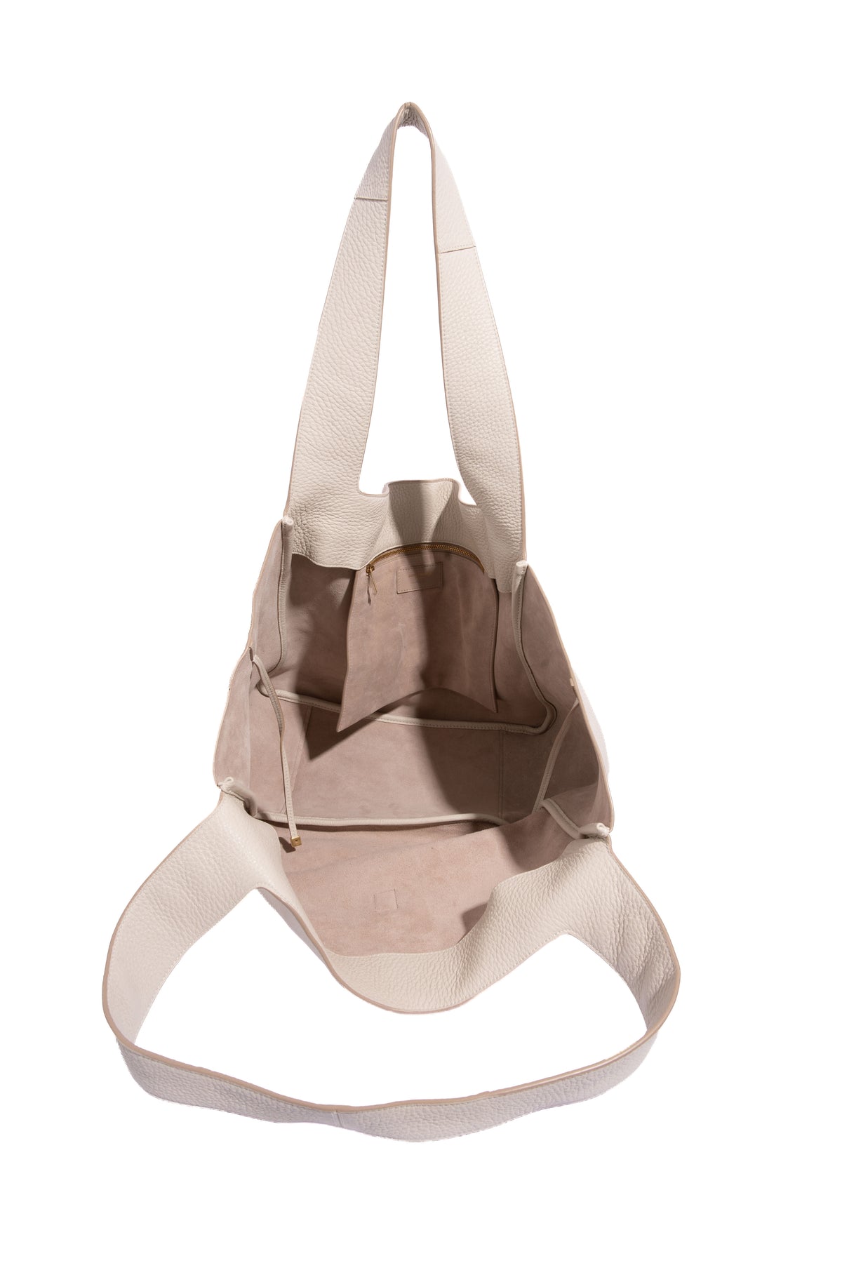 SAINT LAURENT Cream Large Bea Cabas Tote
