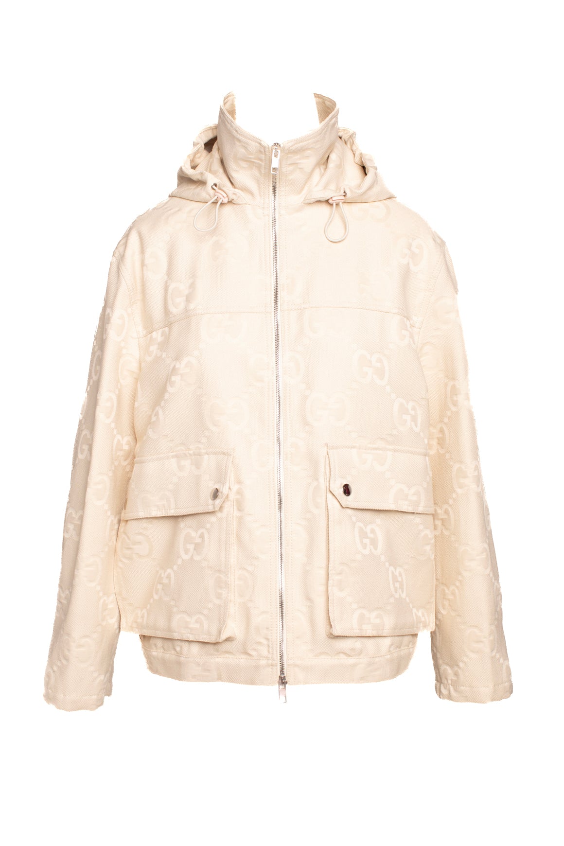 GUCCI Jumbo Logo Print Jacket (Sz. 42/8)