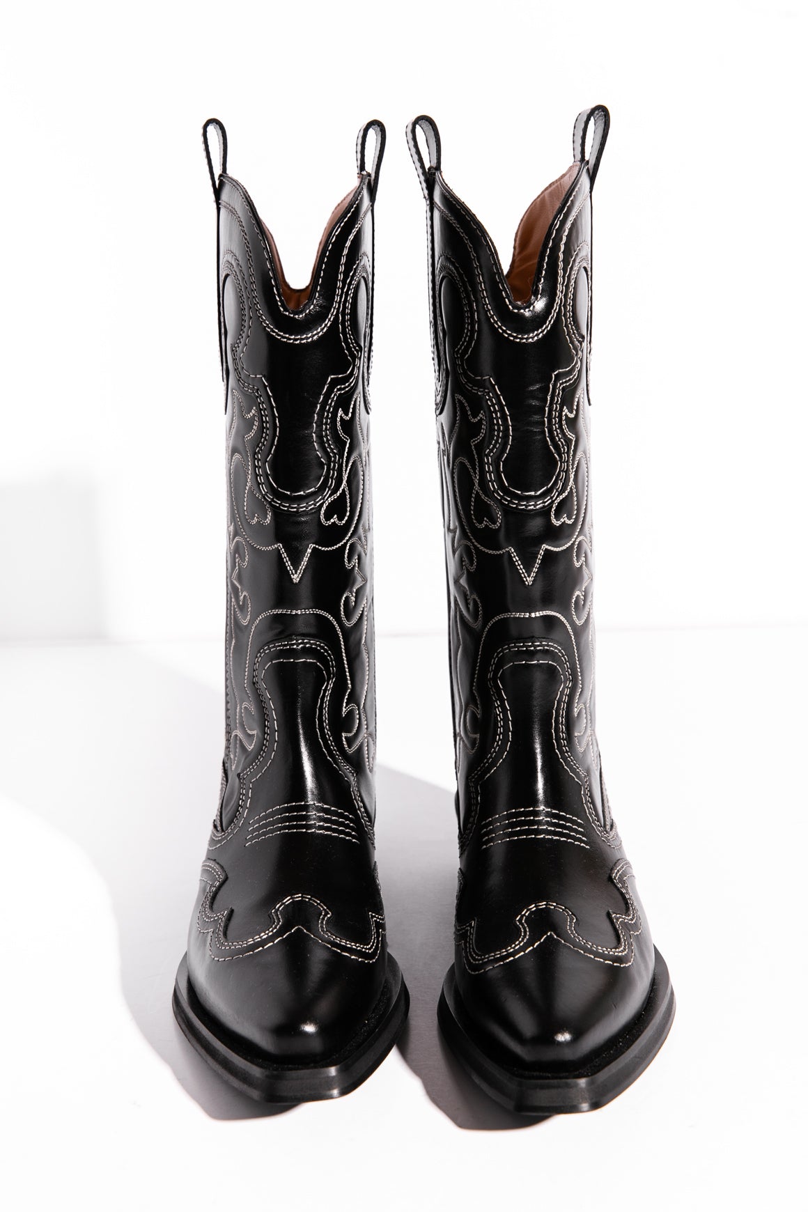 GANNI Black Western Boots (Sz. 37)