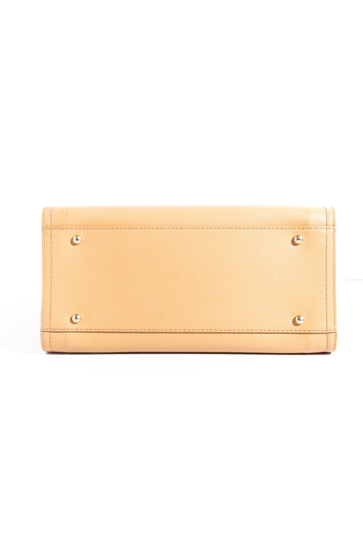 CHANEL Beige Studded Leather Deauville Tote