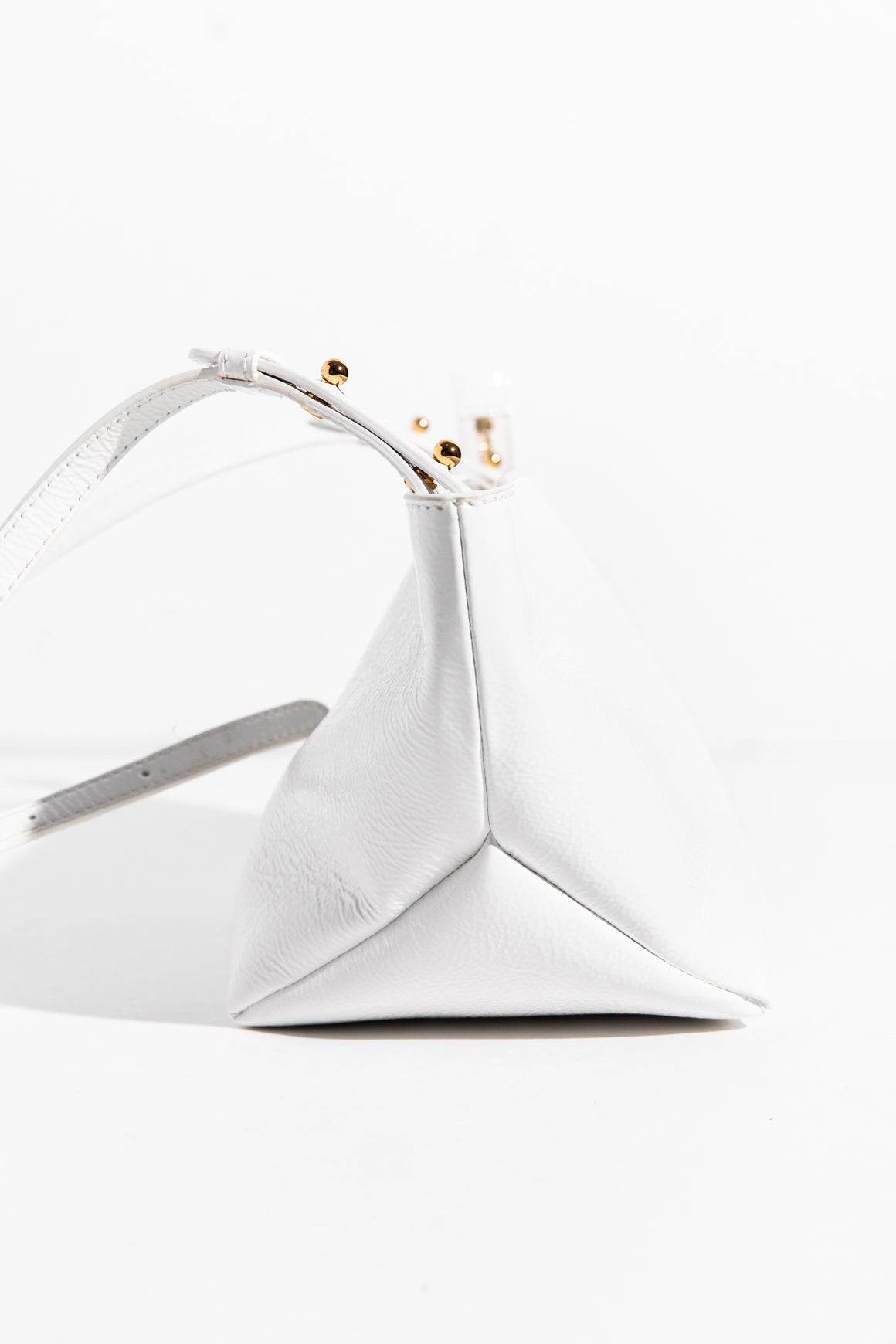 KHAITE Adeline Crinkled Patent Shoulder Bag