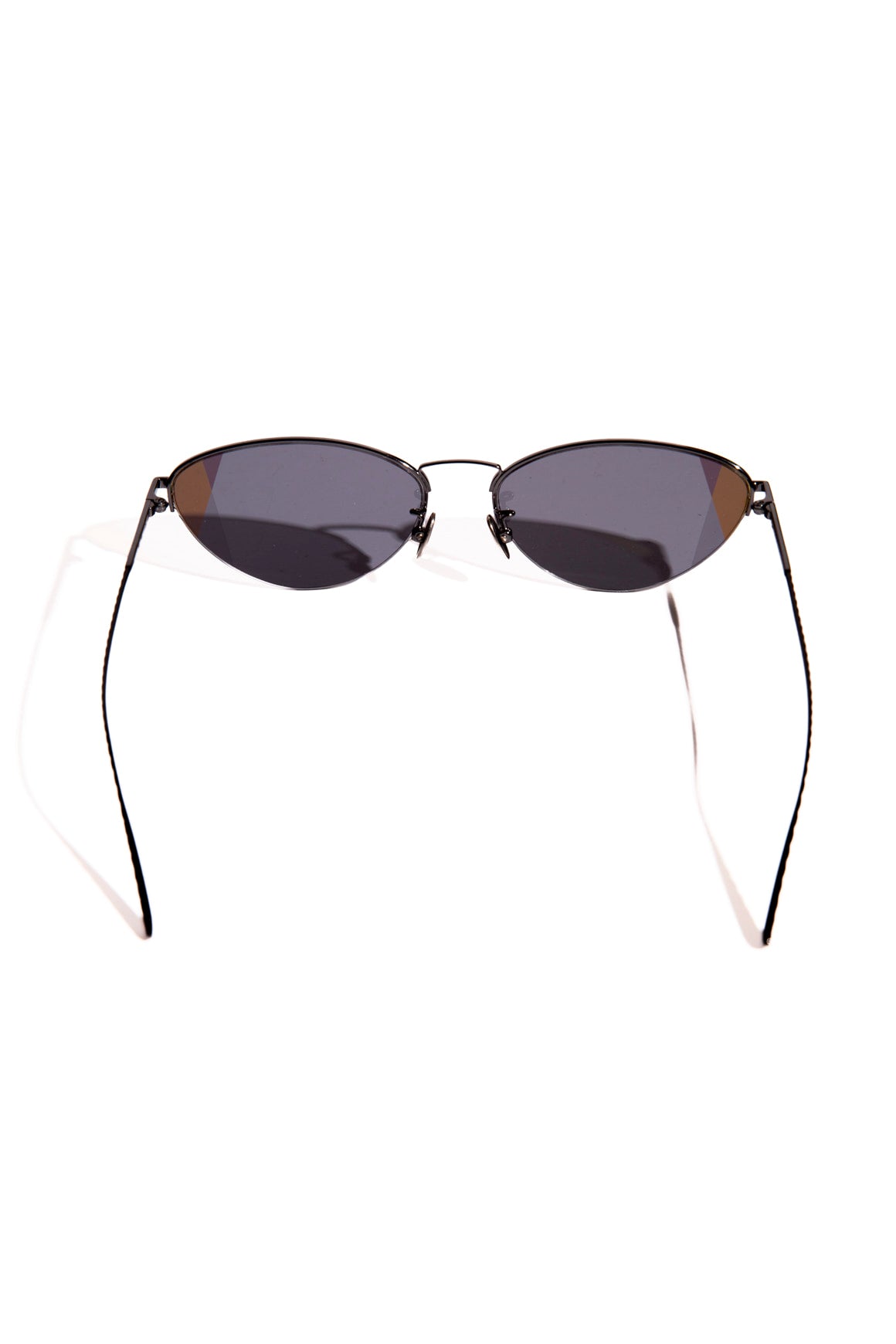 BOTTEGA VENETA Geo Oval Wire Frame Sunglasses