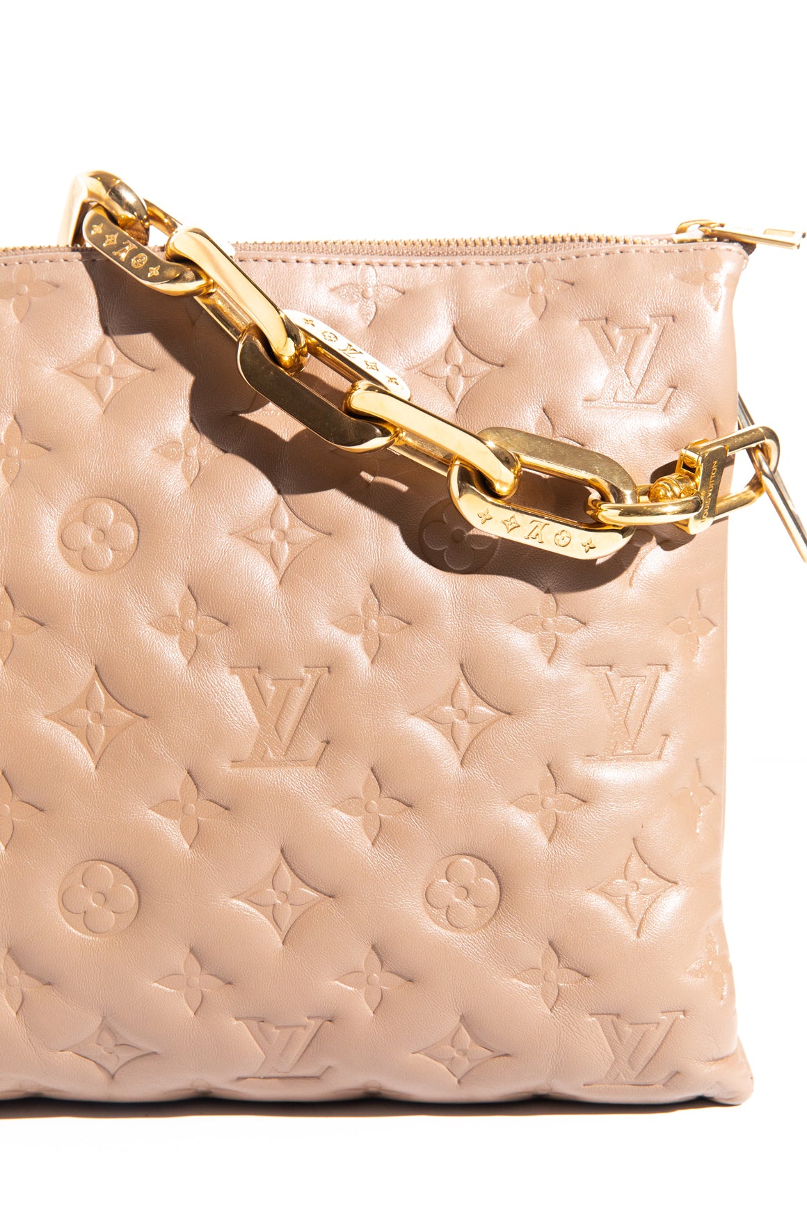 LOUIS VUITTON Taupe Coussin MM