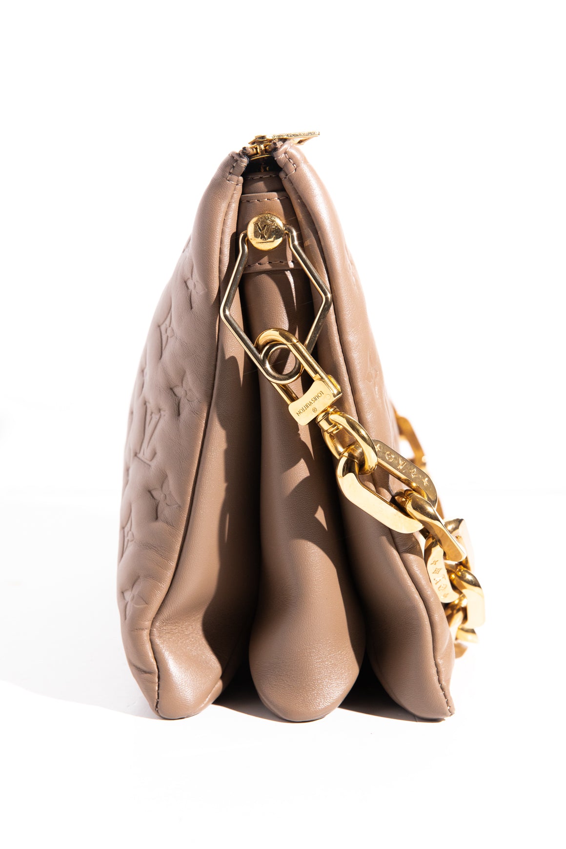 LOUIS VUITTON Taupe Coussin MM