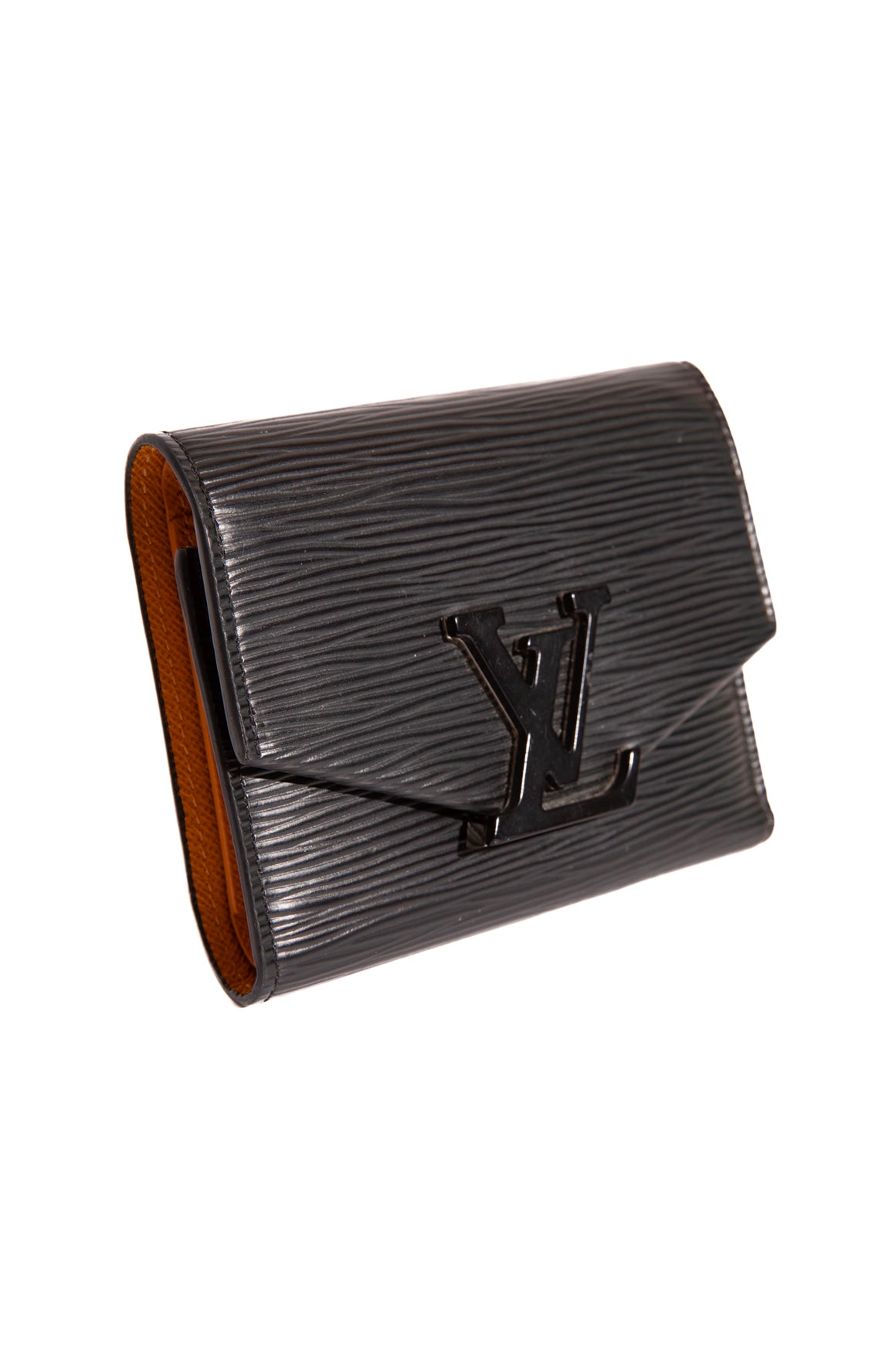 LOUIS VUITTON Black Epi Leather Grenelle Compact Wallet