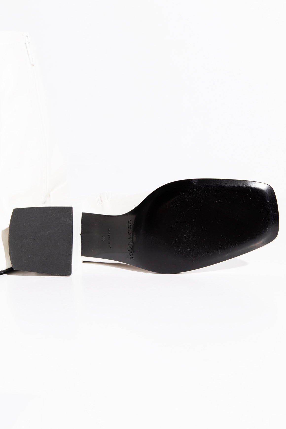 COURREGES White Sock Boots (Sz.40)