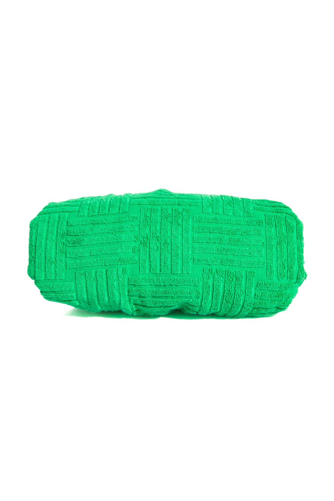 BOTTEGA VENETA Green Terry Cloth Pouch