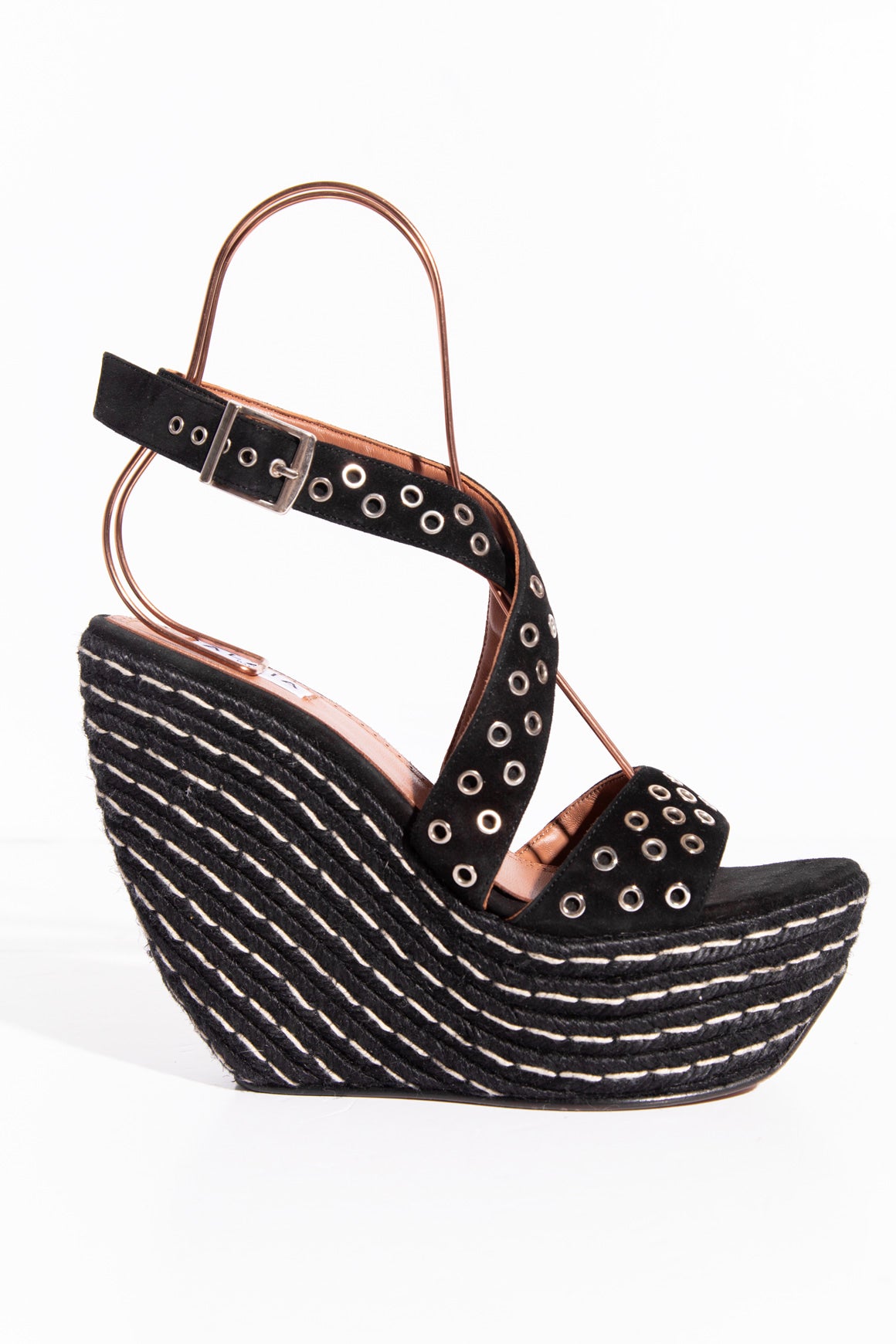 ALAIA Espadrille Grommet Wedges (Sz. 40)