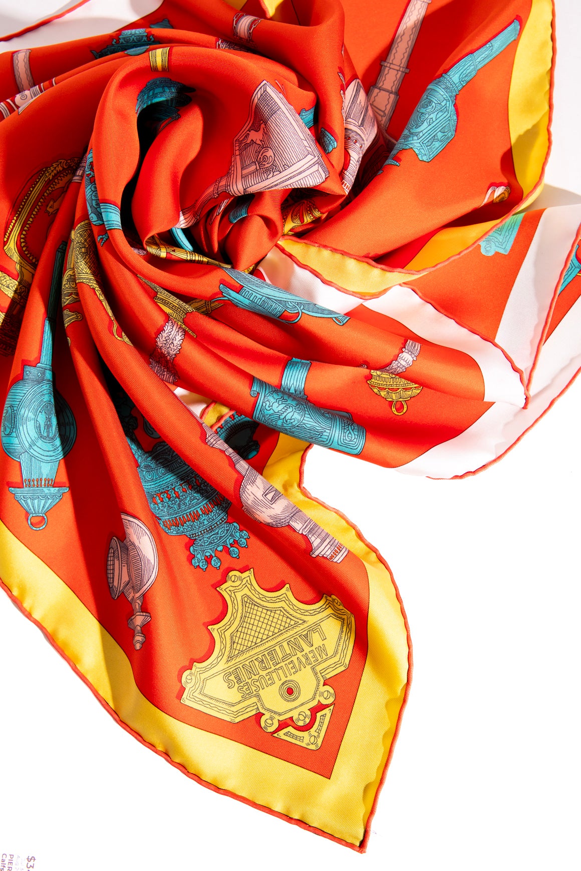 HERMES "Merveilleuses Lanternes" Large Silk Scarf