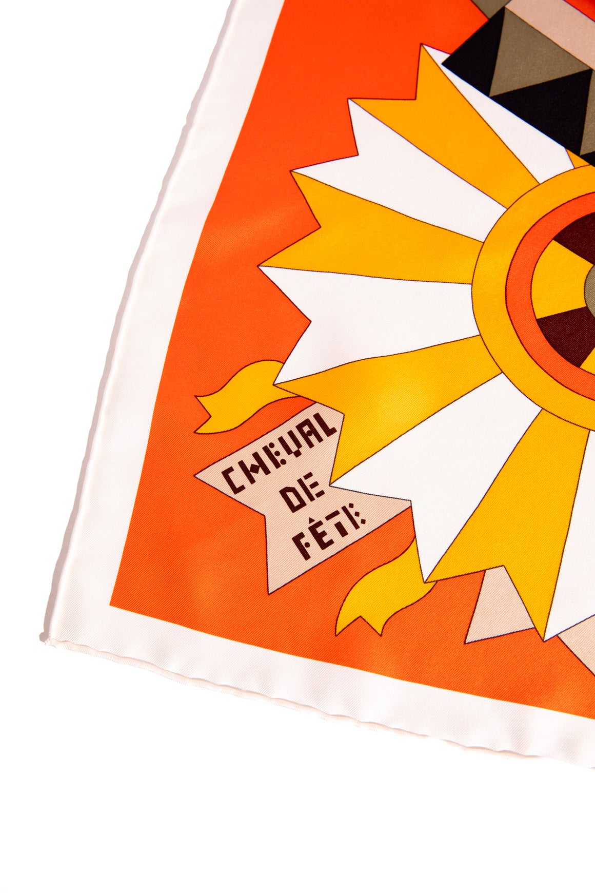HERMES "Cheval De Fete" Large Silk Scarf
