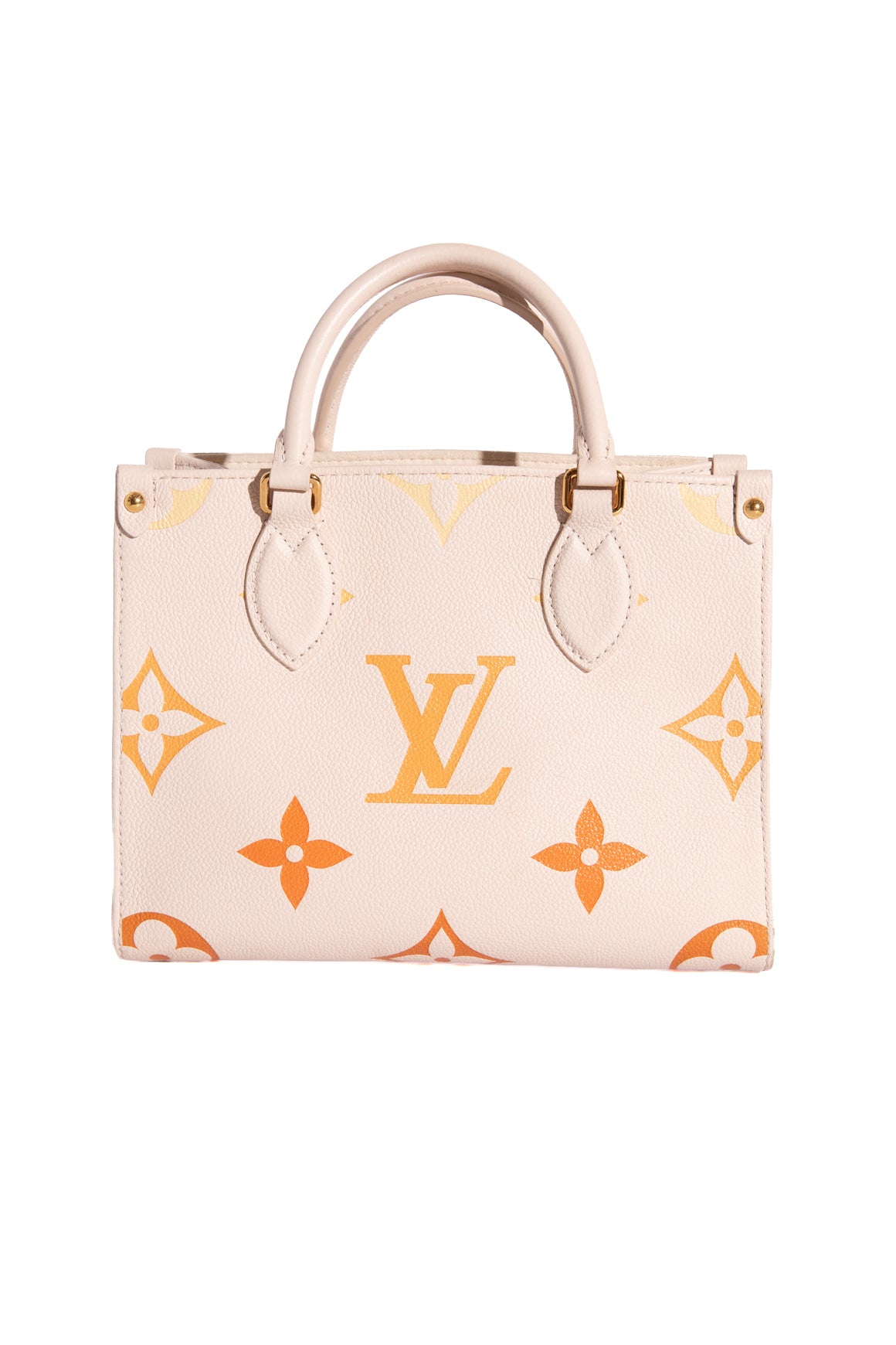 LOUIS VUITTON Cream & Orange Mini Onthego