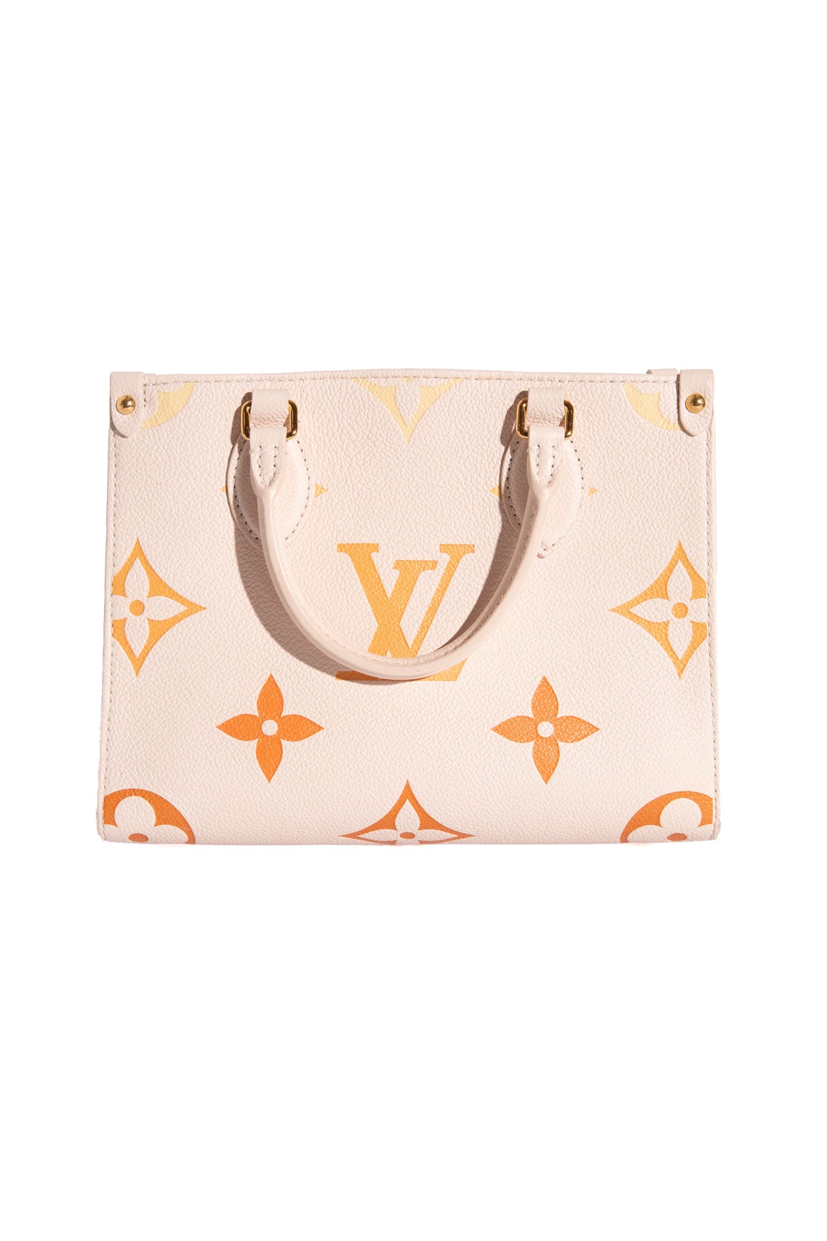 LOUIS VUITTON Cream & Orange Mini Onthego