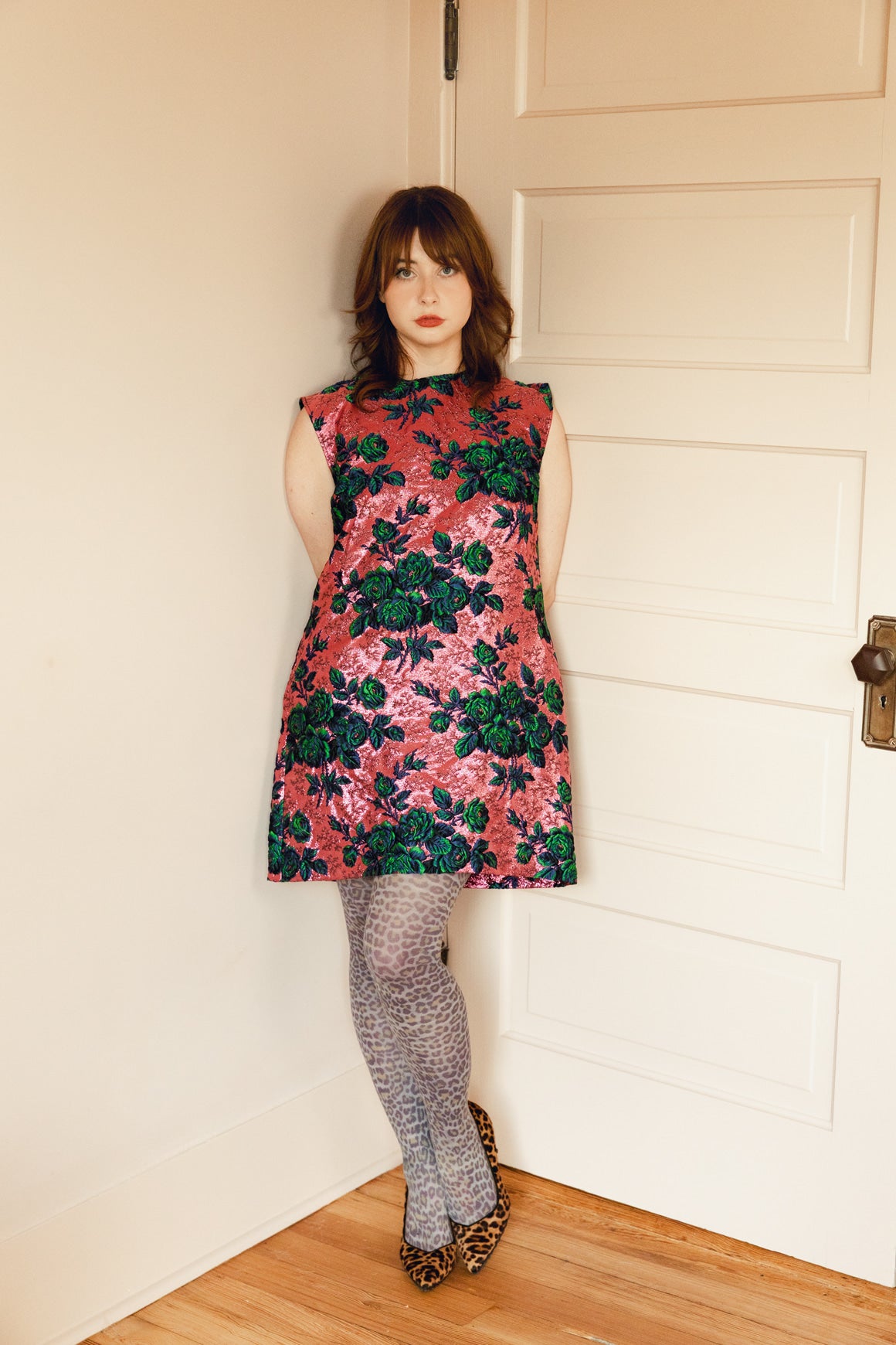 GUCCI Floral Jacquard Mini Shift Dress (Sz. 42/6)