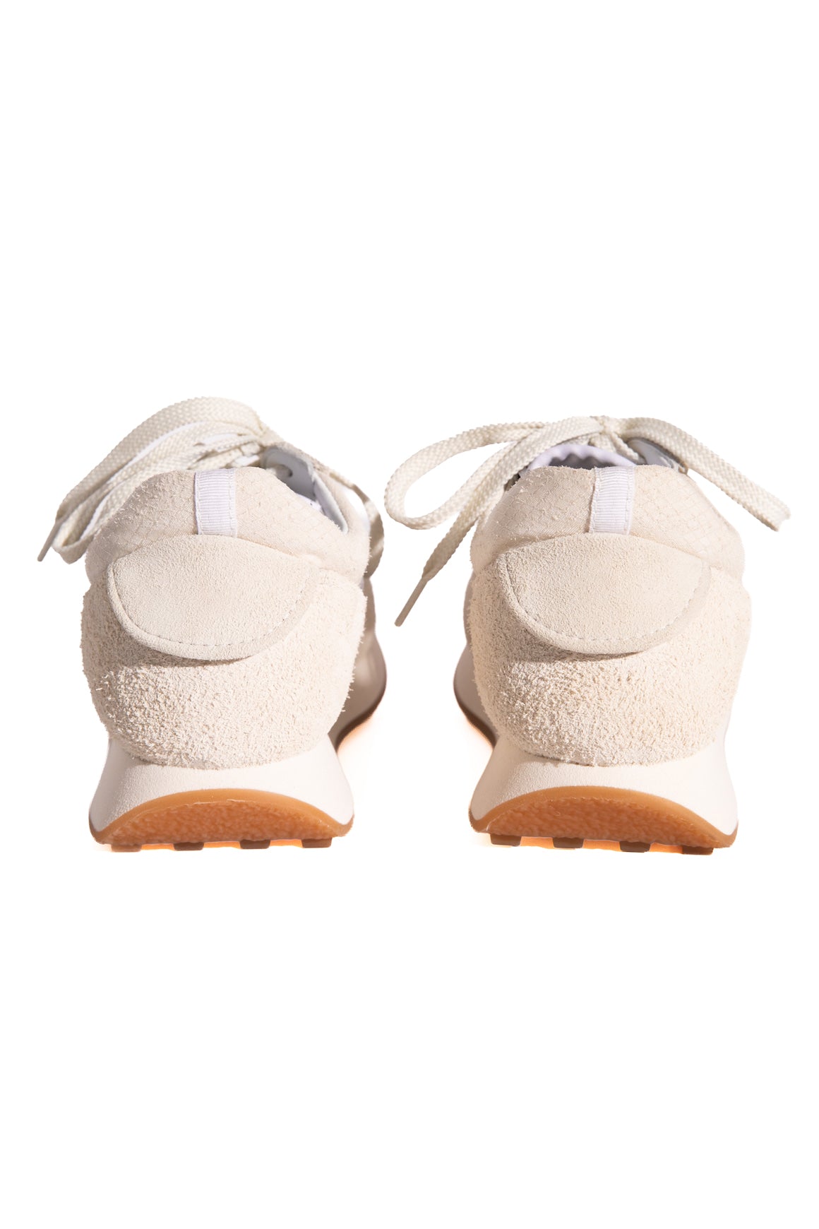 CHANEL Cream Suede & Mesh Sneakers (Sz. 37)