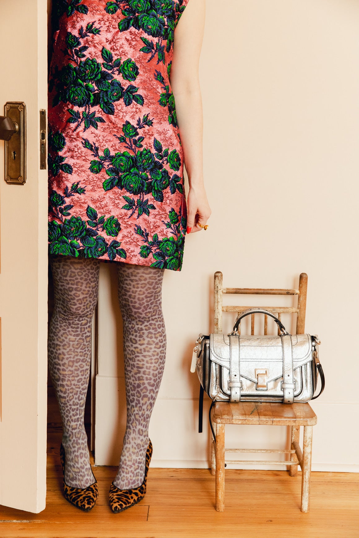 GUCCI Floral Jacquard Mini Shift Dress (Sz. 42/6)