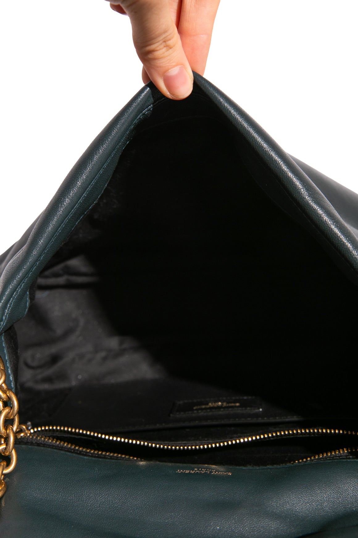 SAINT LAURENT Navy Jamie Patchwork Bag