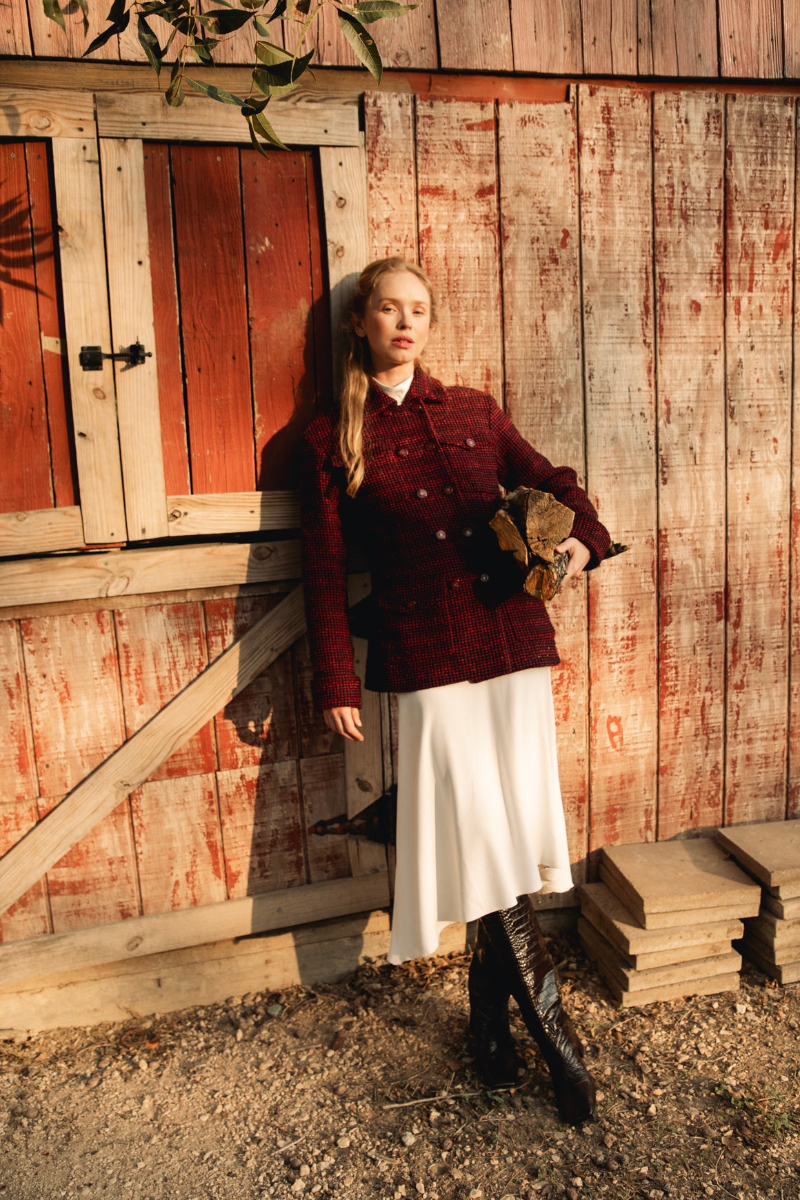 KHAITE Mock Neck Midi Dress (Sz. S)