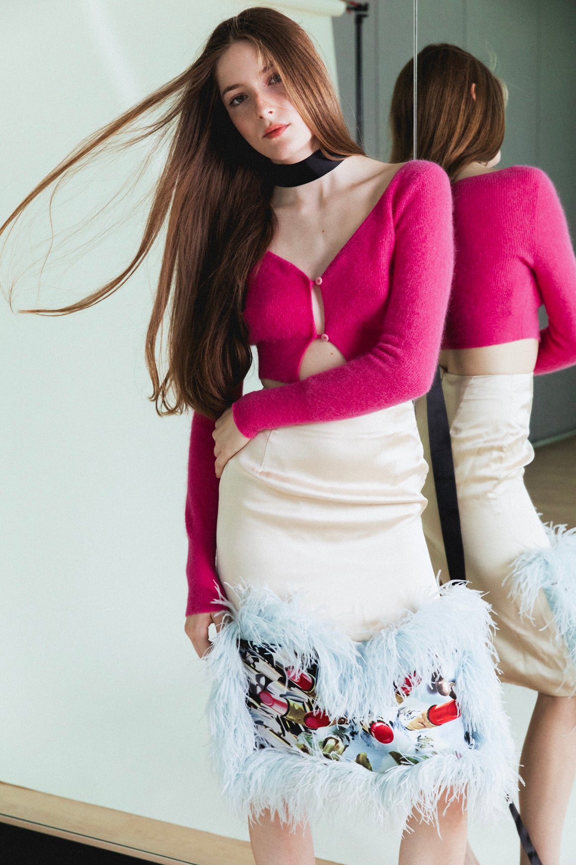 JACQUEMUS Pink Cropped Cardigan (Sz. XS)