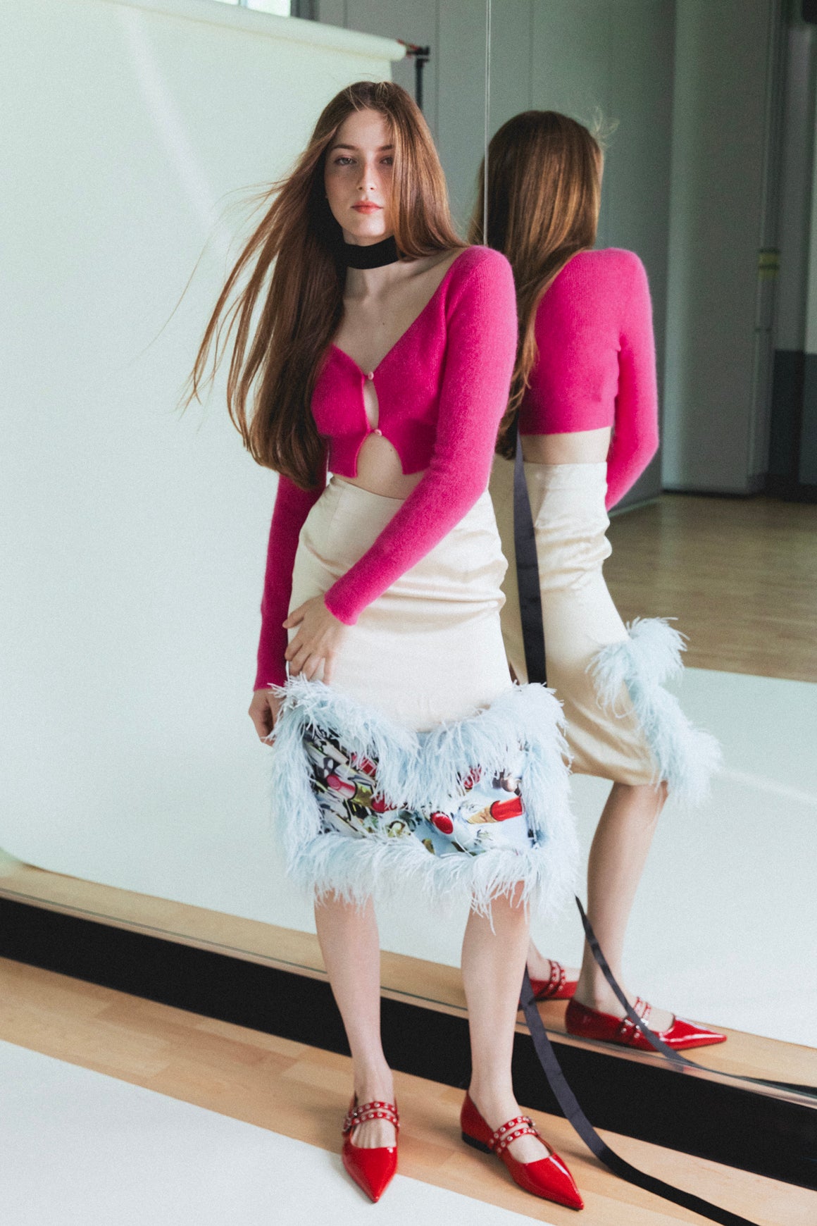 JACQUEMUS Pink Cropped Cardigan (Sz. XS)