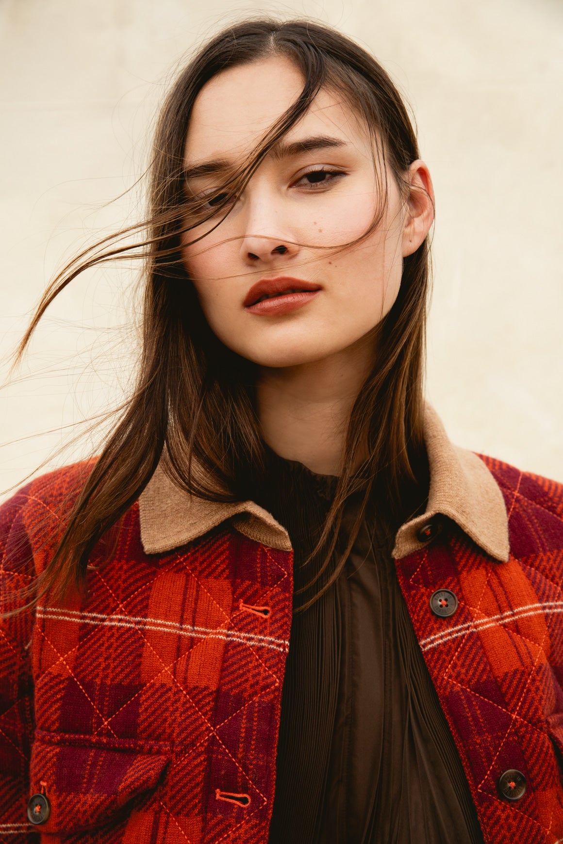 GUEST IN RESIDENCE Crop Flannel Jacket (Sz. S)