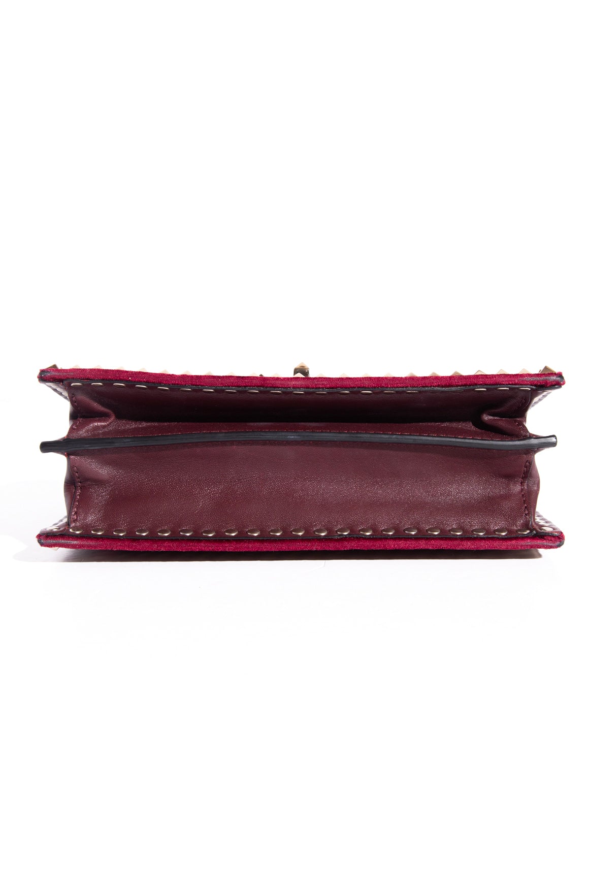 VALENTINO Velvet Rockstud Crossbody Bag