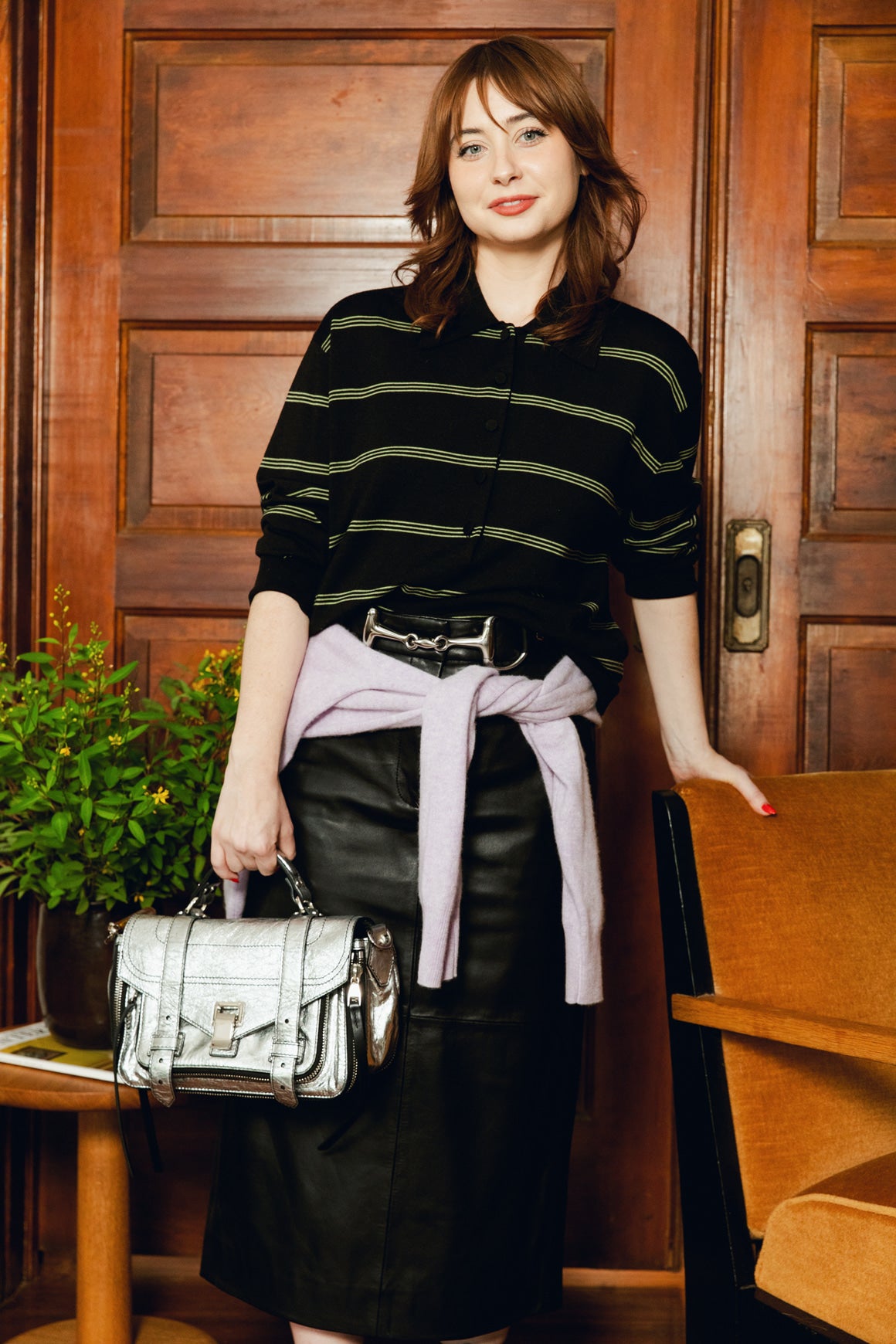 DRIES VAN NOTEN Black Striped Rugby Sweater (Sz. M)