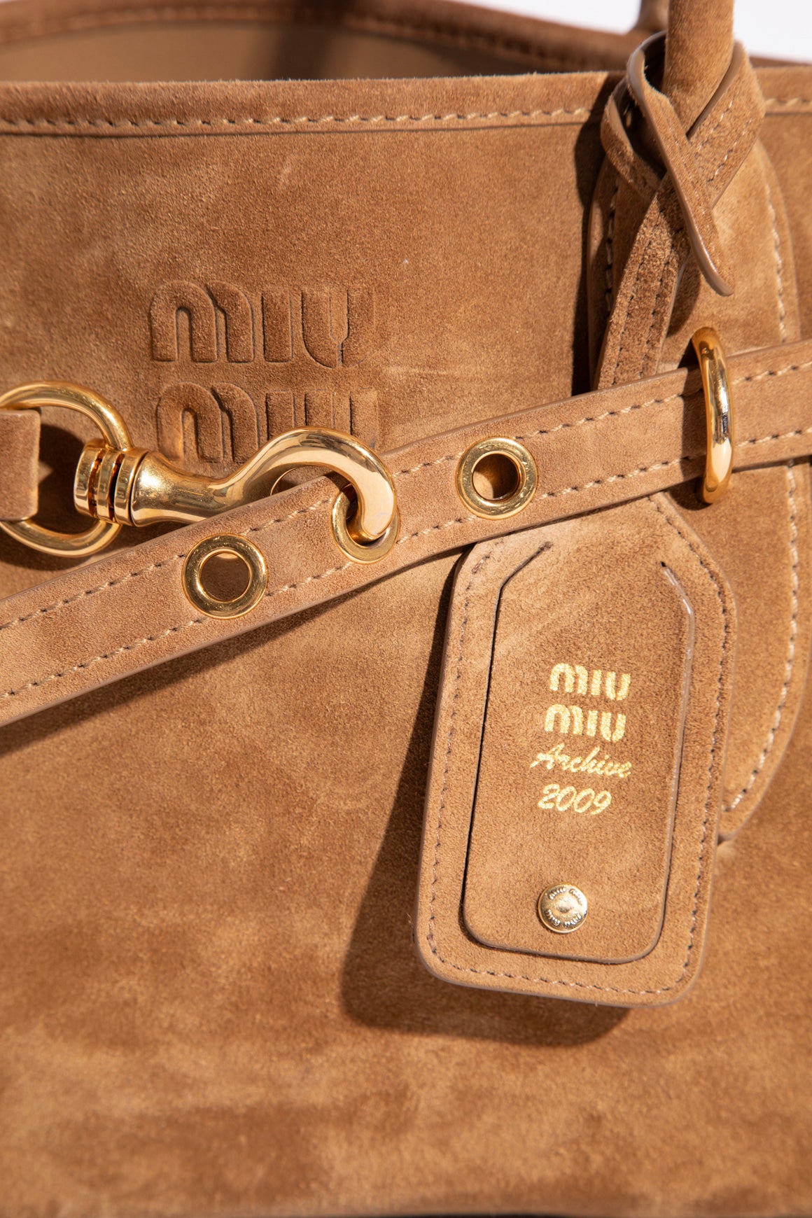 MIU MIU Suede 'Aventure' Bag