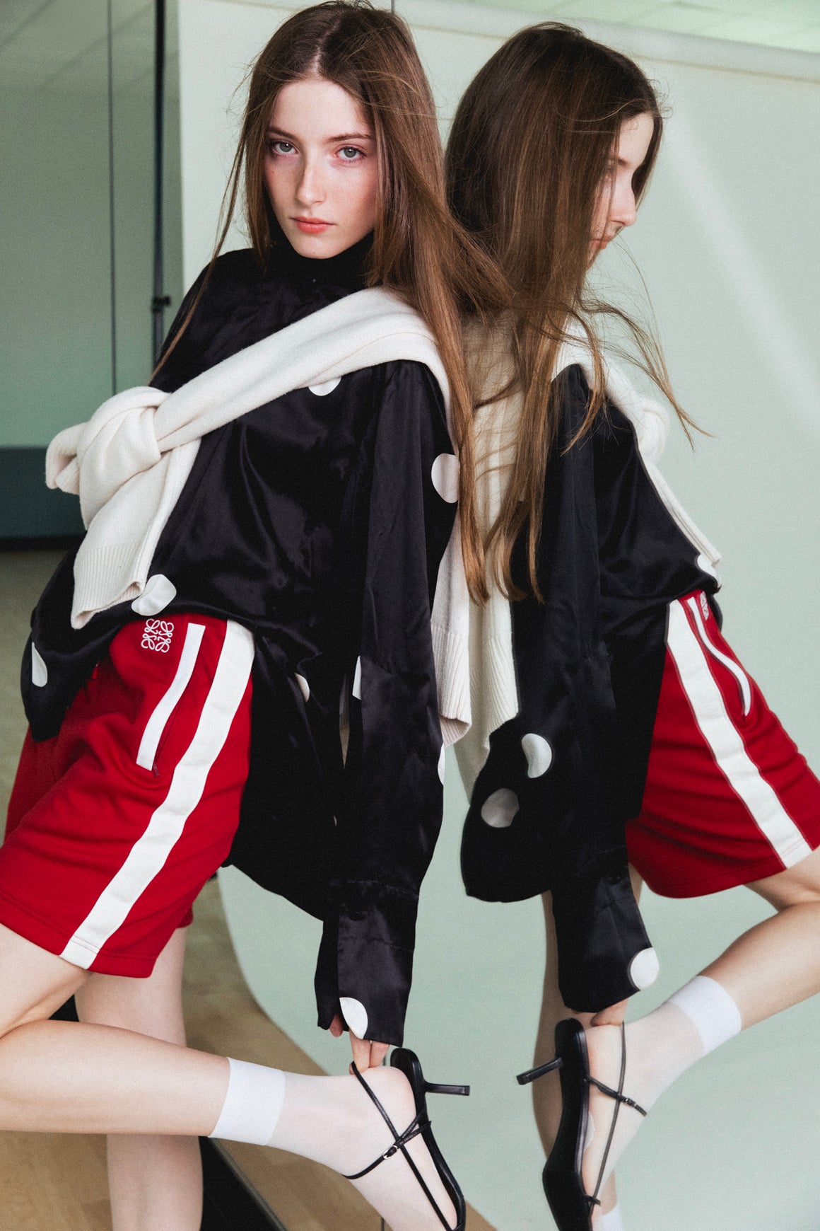 LOEWE Red Basketball Shorts (Sz. XS)