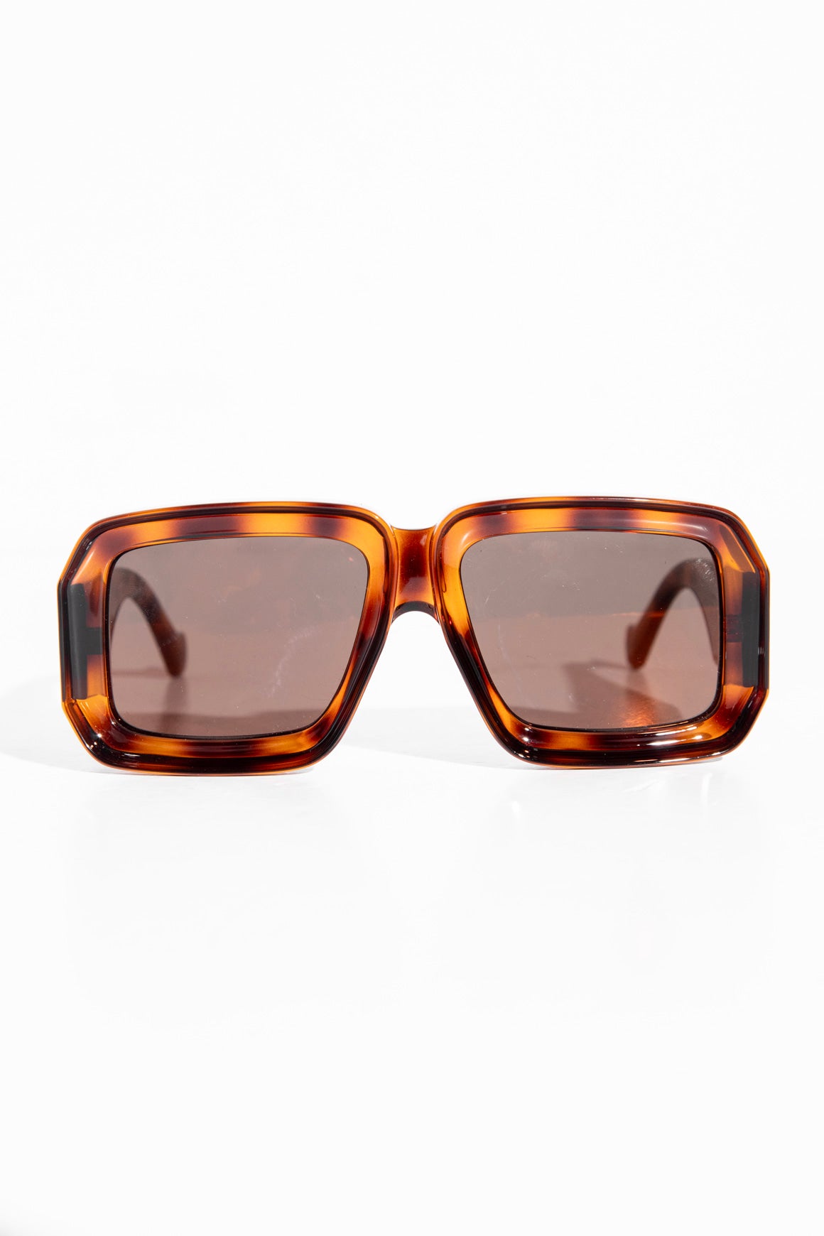 LOEWE Tortoise Shell Wide Frame Sunglasses
