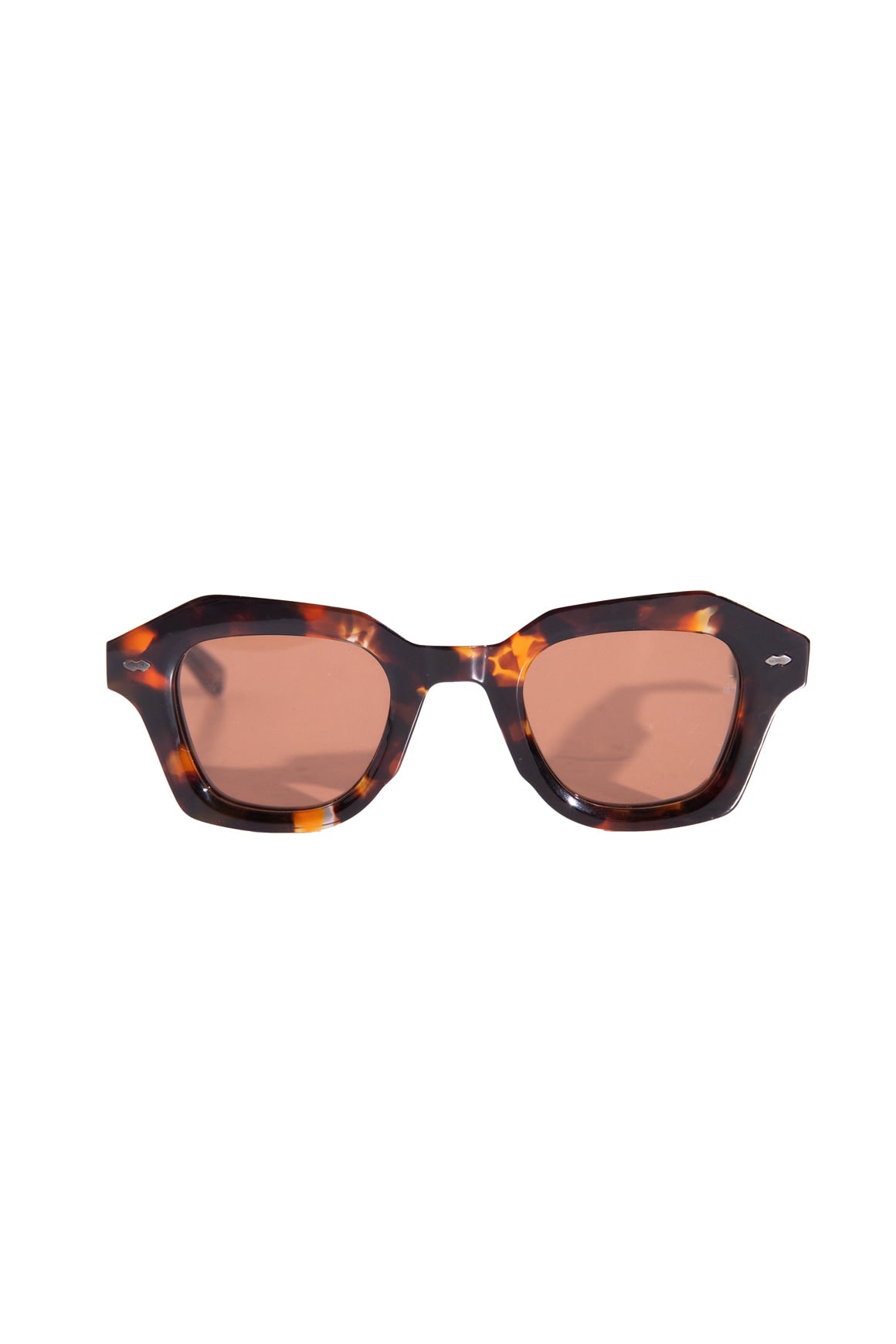 JACQUES MARIE MAGE Tortoise Shell Square Sunglasses