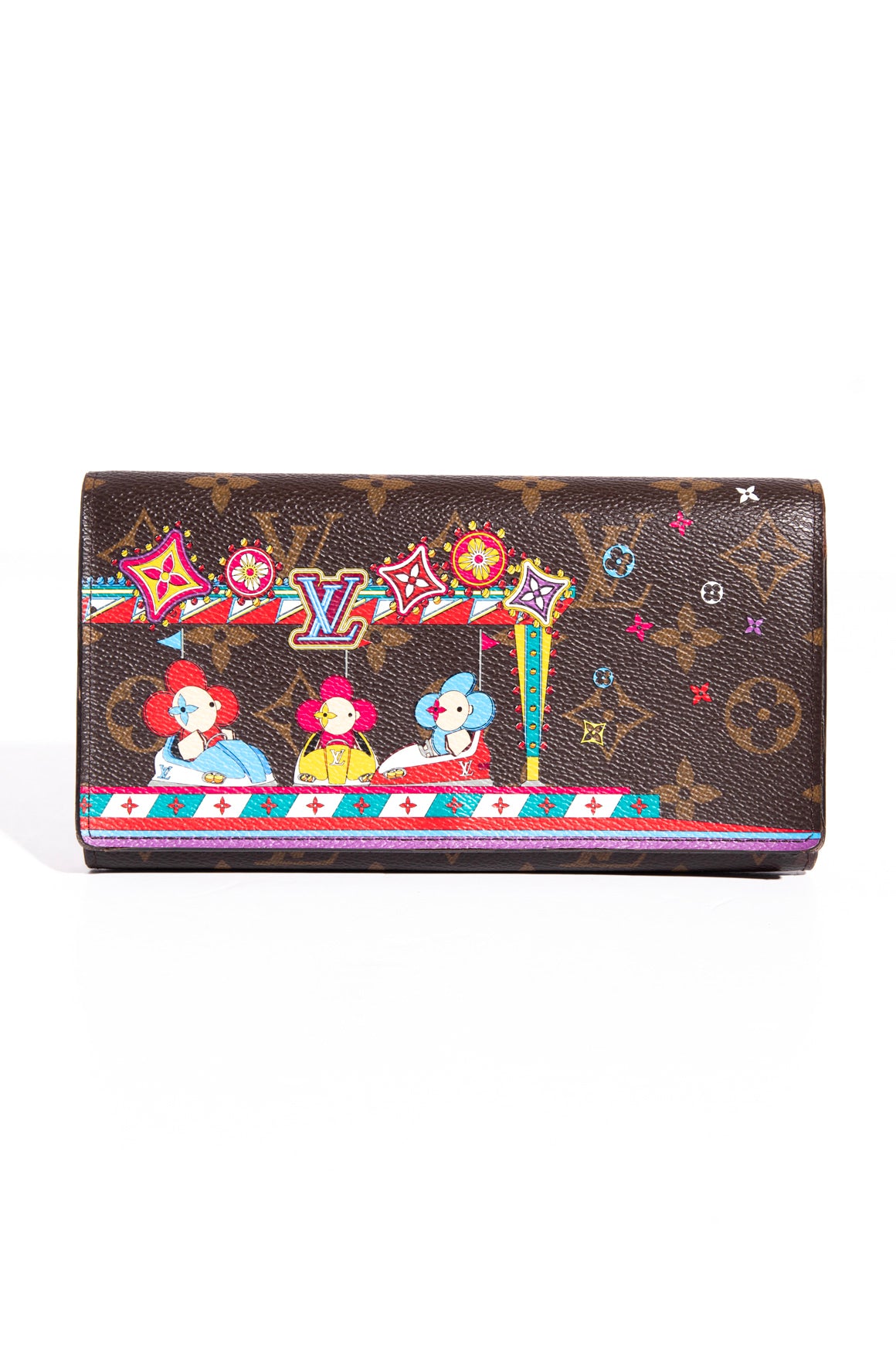 LOUIS VUITTON Vivienne Print Sarah Wallet