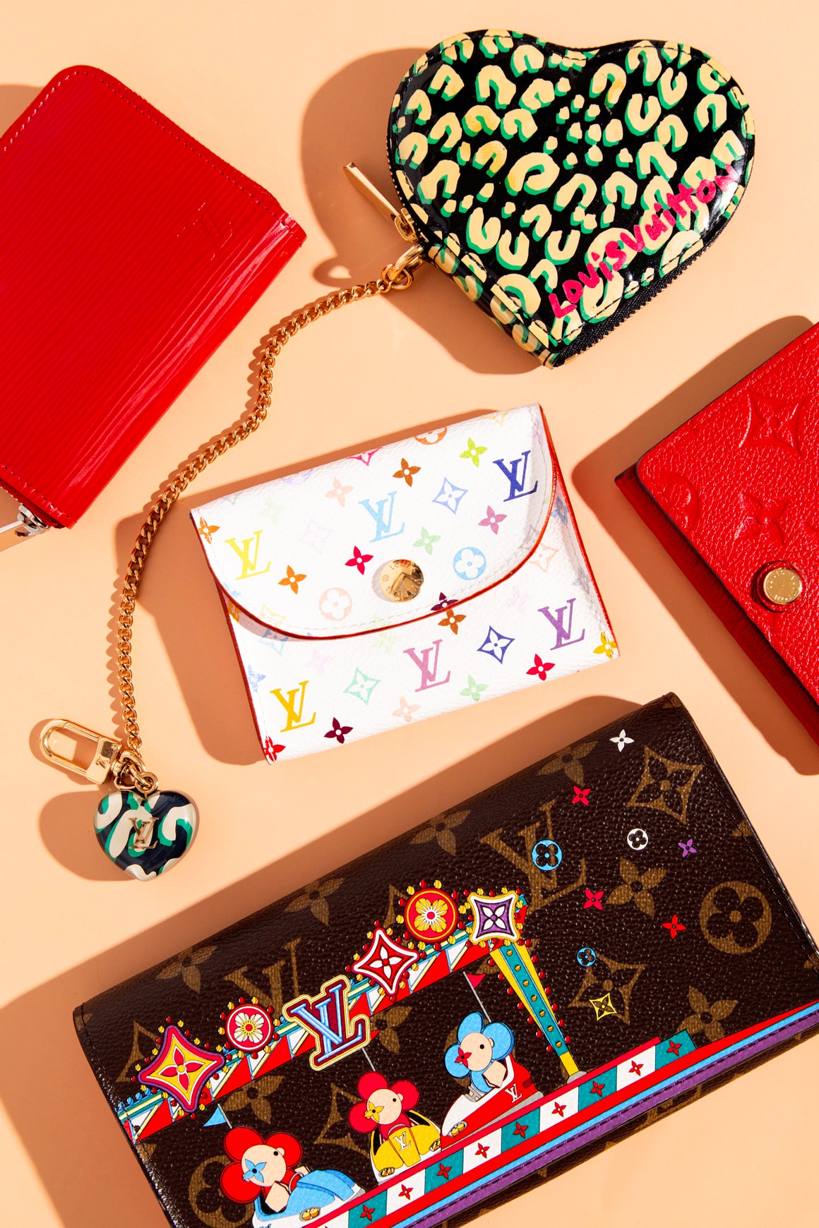 LOUIS VUITTON Vivienne Print Sarah Wallet