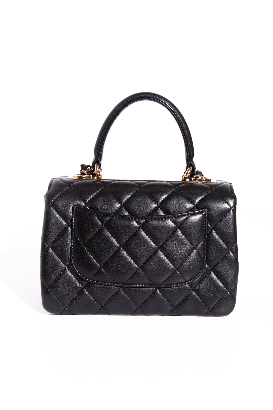 CHANEL Black Mini Trendy CC Top Handle Bag