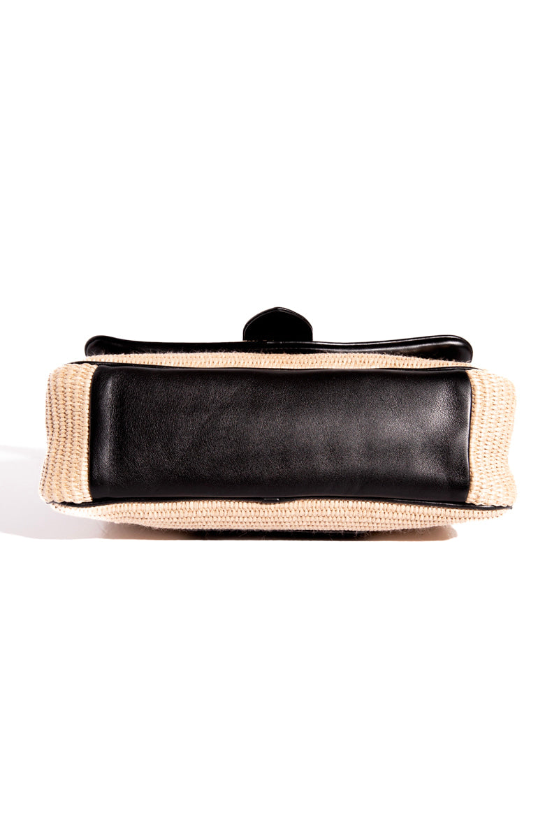 JACQUEMUS Beige Raffia Le Bambino Bag