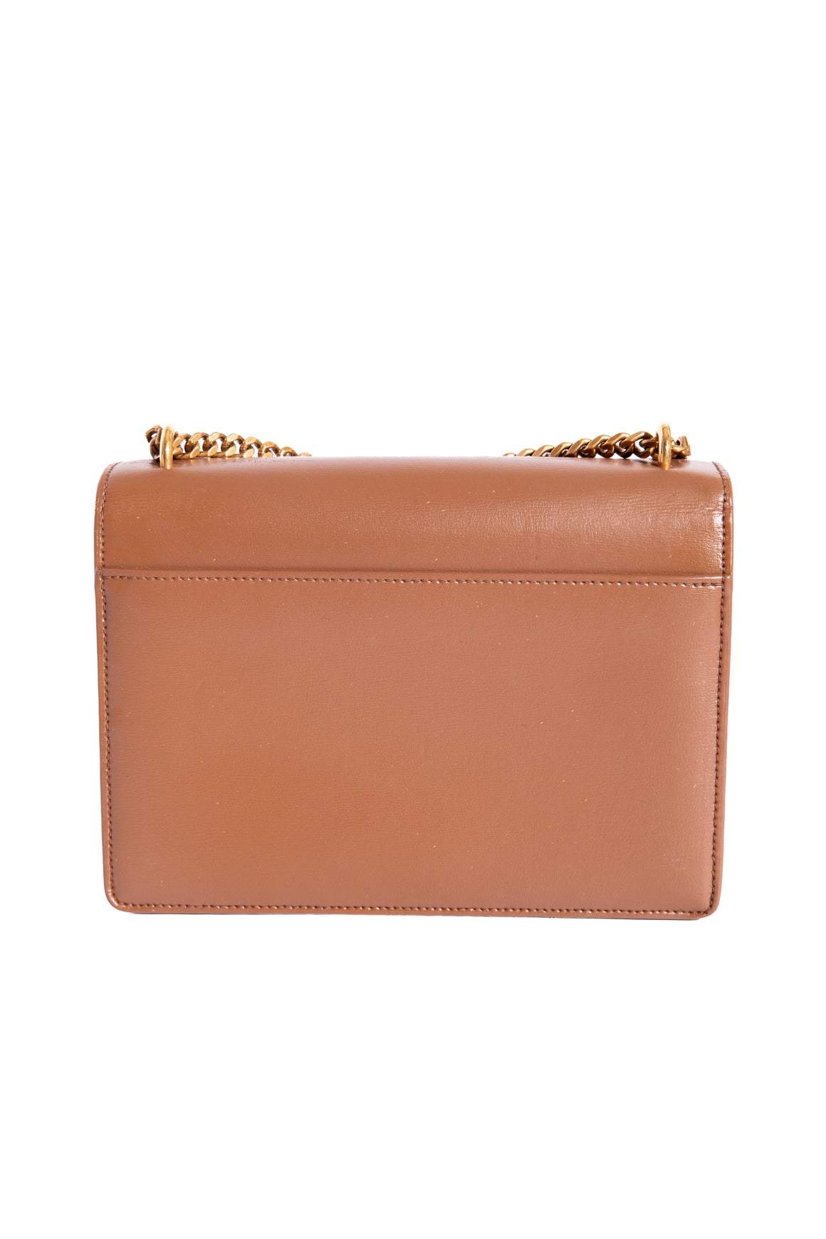 SAINT LAURENT Brown Leather "Sunset" Bag