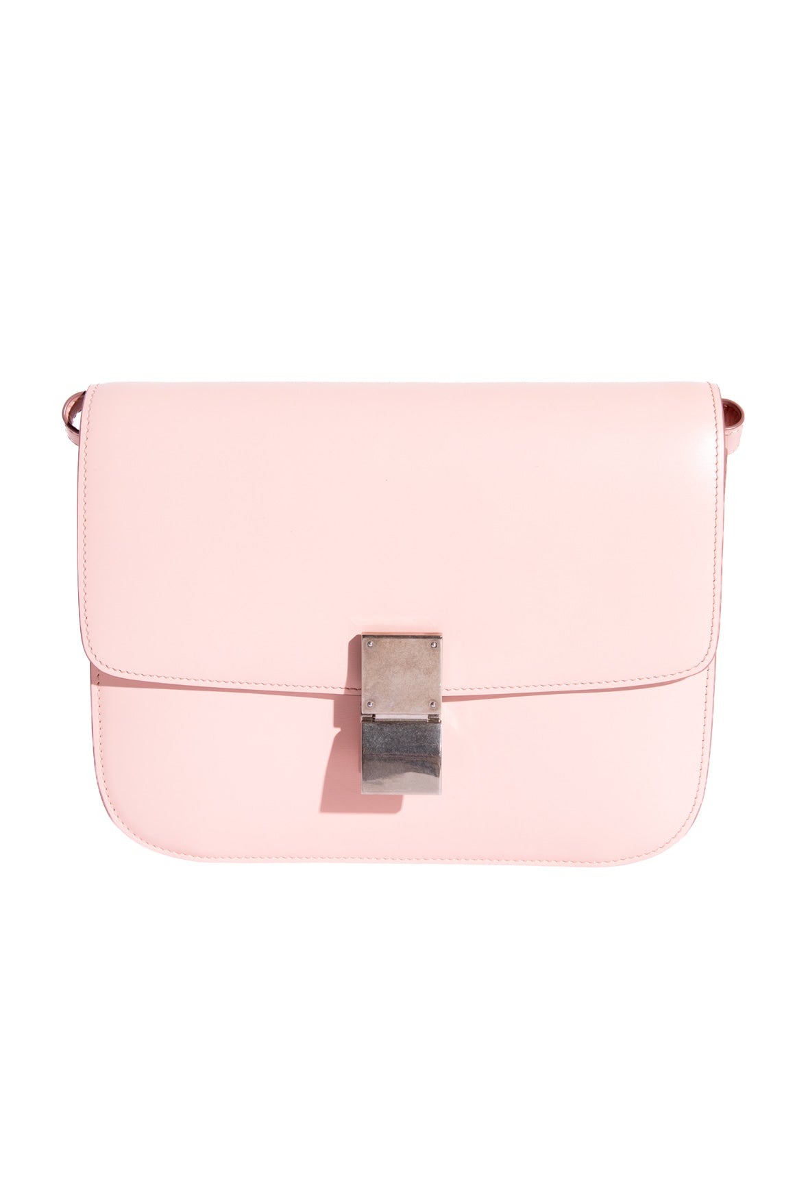 CELINE Pink Classic Box Flap Bag