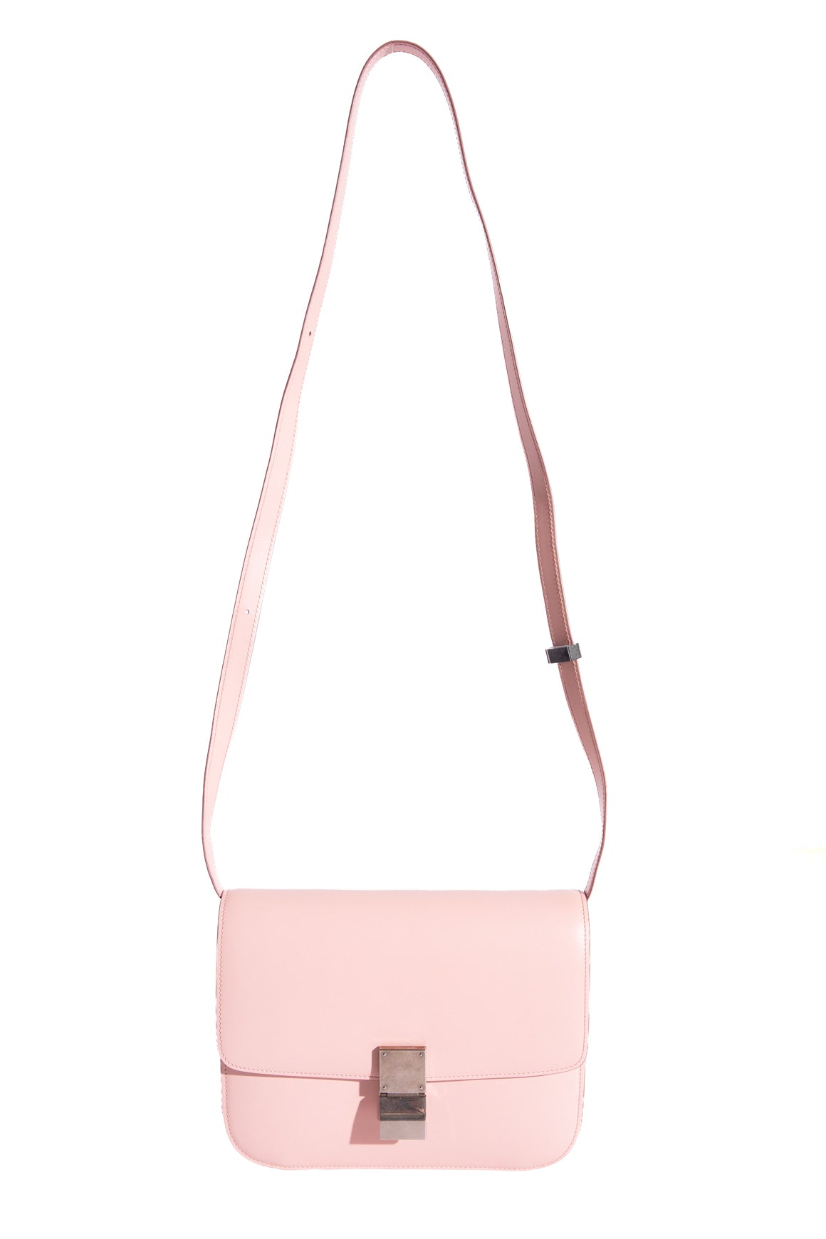 CELINE Pink Classic Box Flap Bag