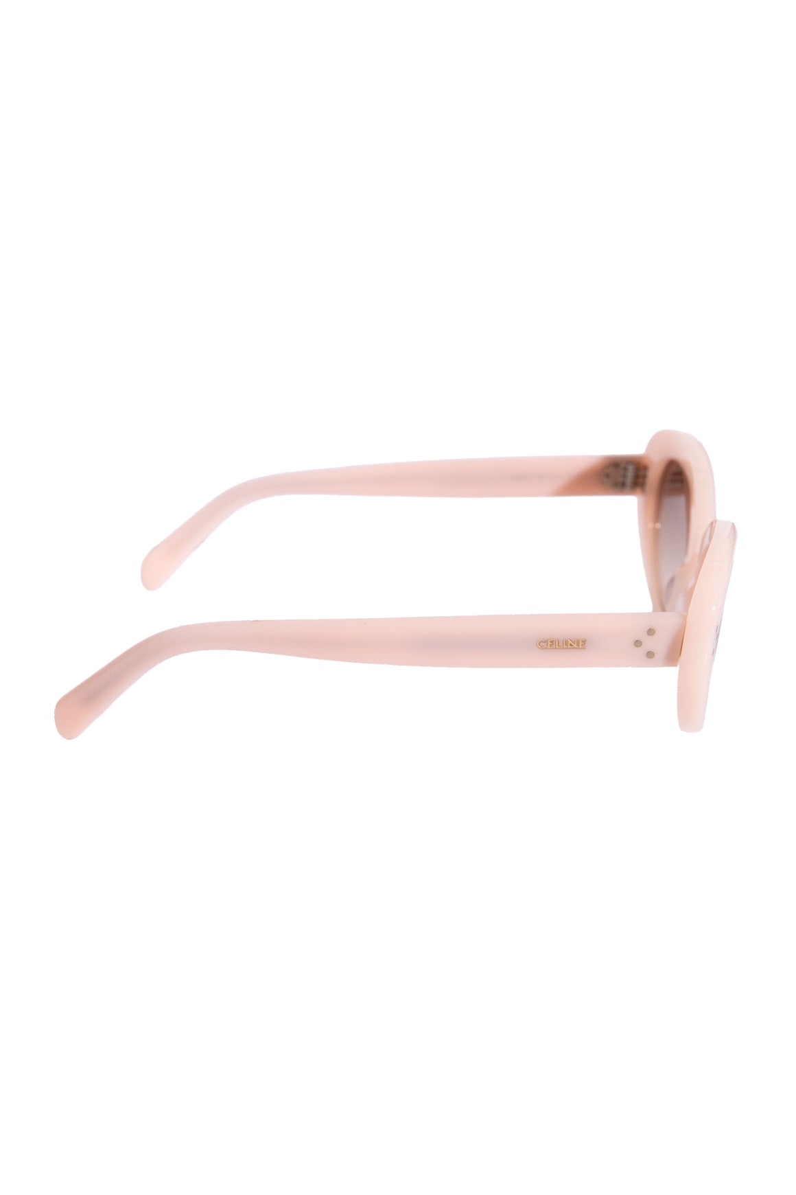CELINE Light Pink Round Cat Eye Sunglasses